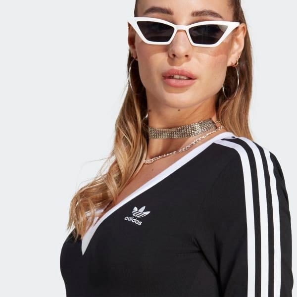 adidas Adicolor Classics 3-Stripes Maxi Dress Light Orchid 2XS Womens Product Image
