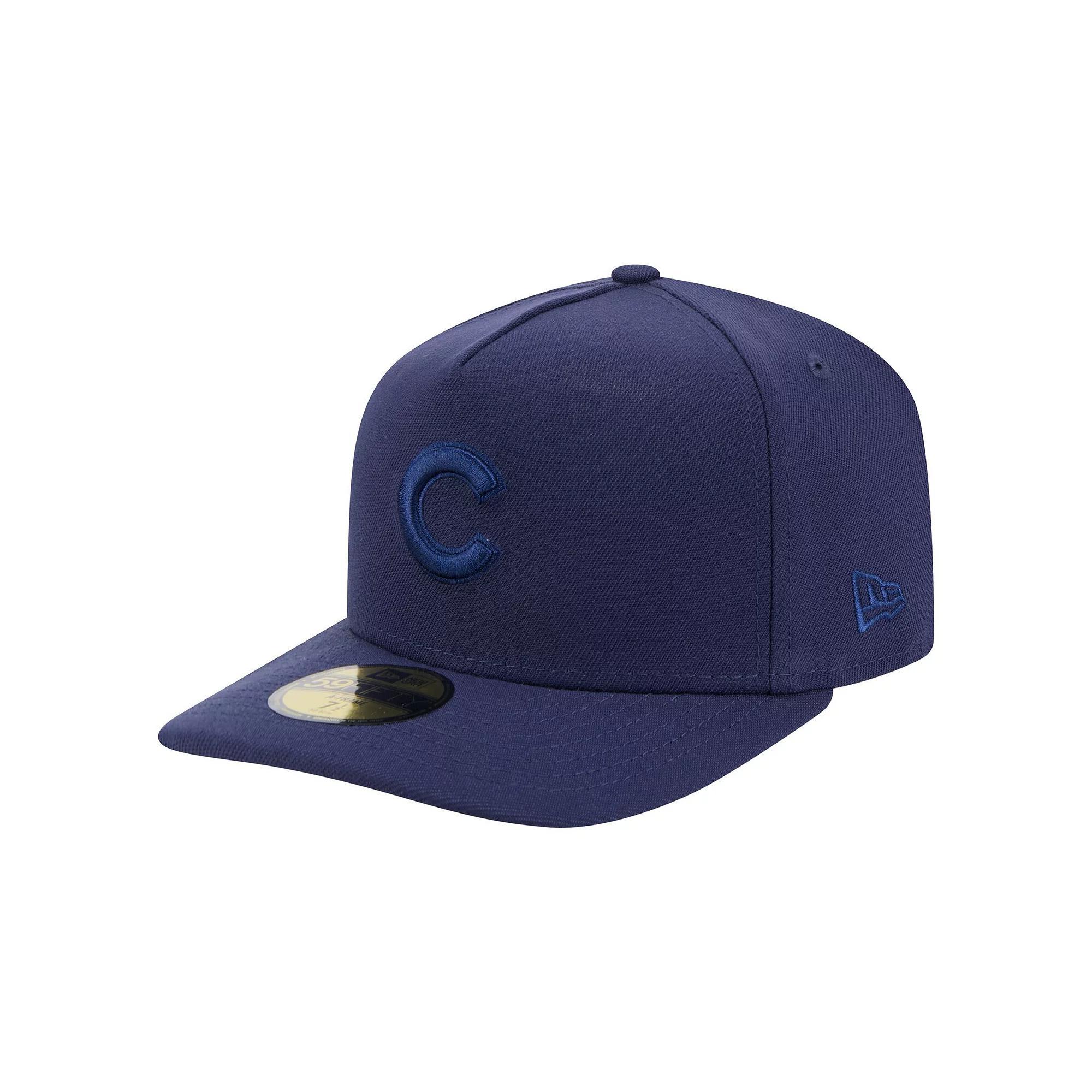 Men's New Era Navy Milwaukee Brewers Color Pack A-Frame 59FIFTY Fitted Hat, Size: 8, Blue Product Image