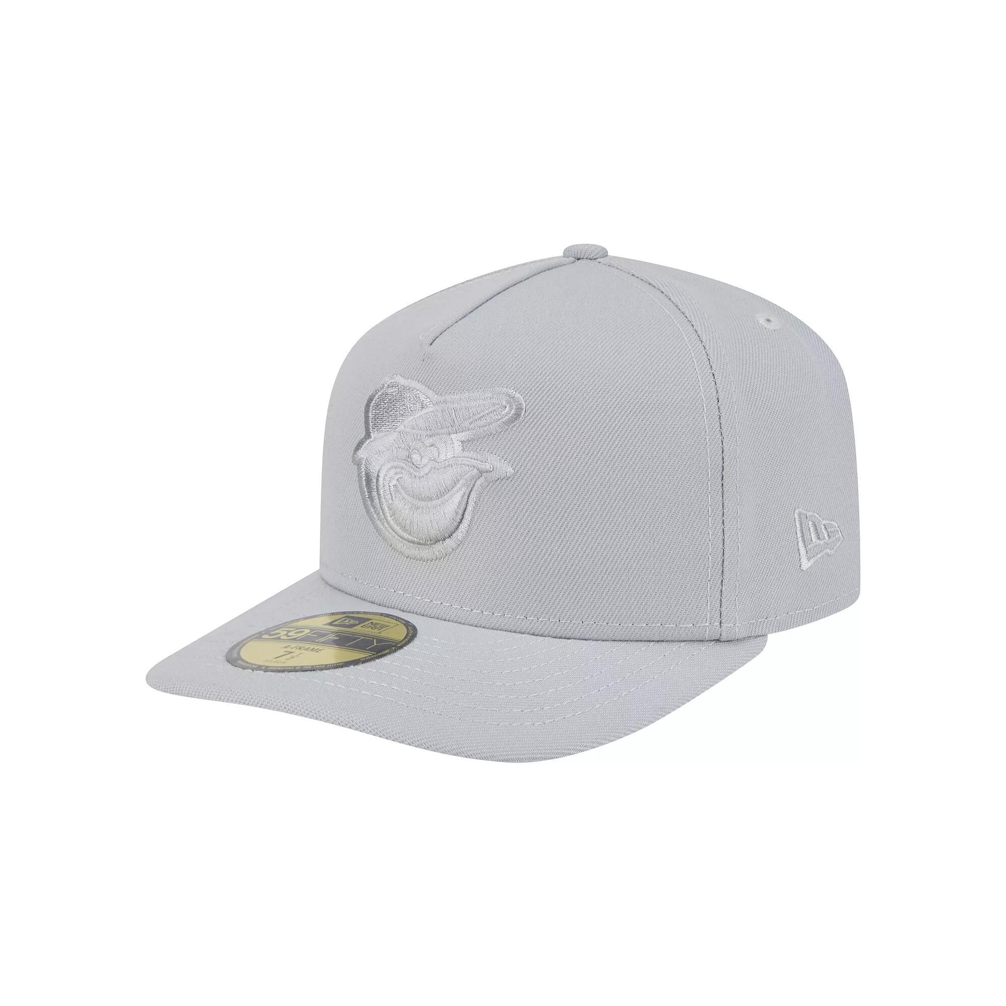 Men's New Era  Gray Baltimore Orioles Colorpack 59FIFTY Fitted Hat, Size: 7 3/8, Grey Product Image