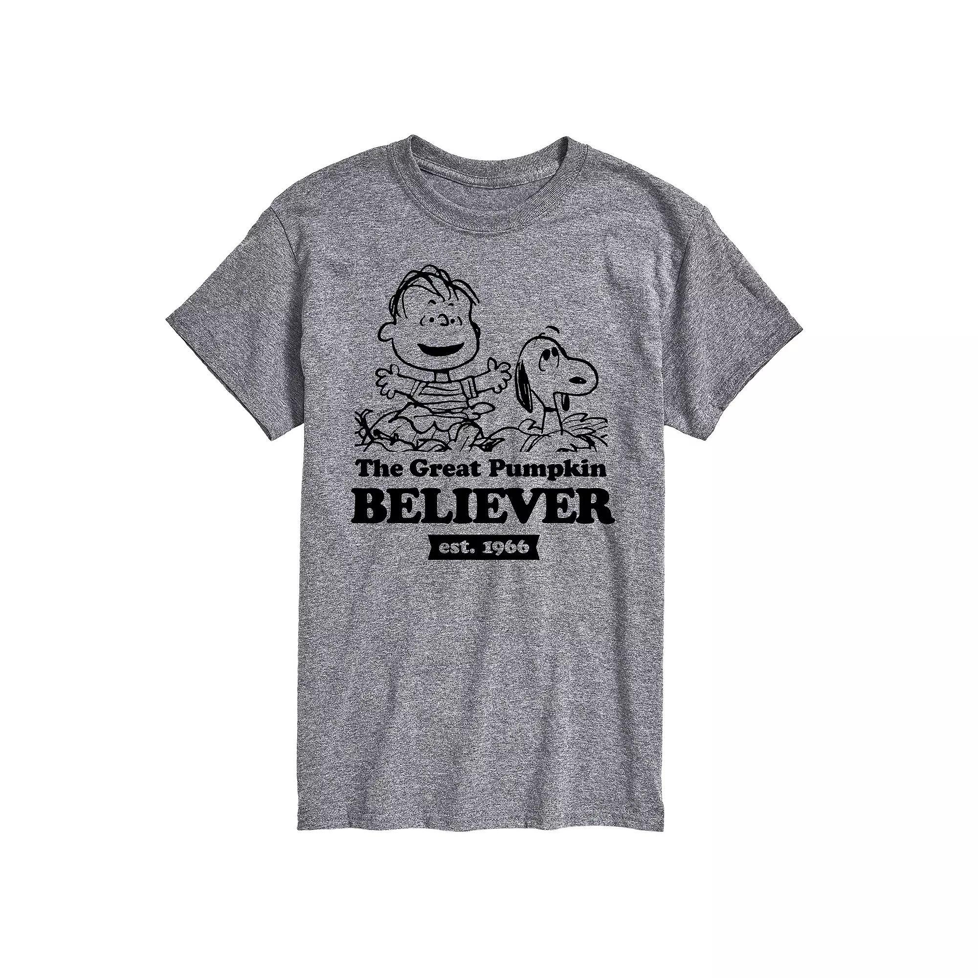 Big & Tall Peanuts Pumpkin Believer Tee, Mens Product Image