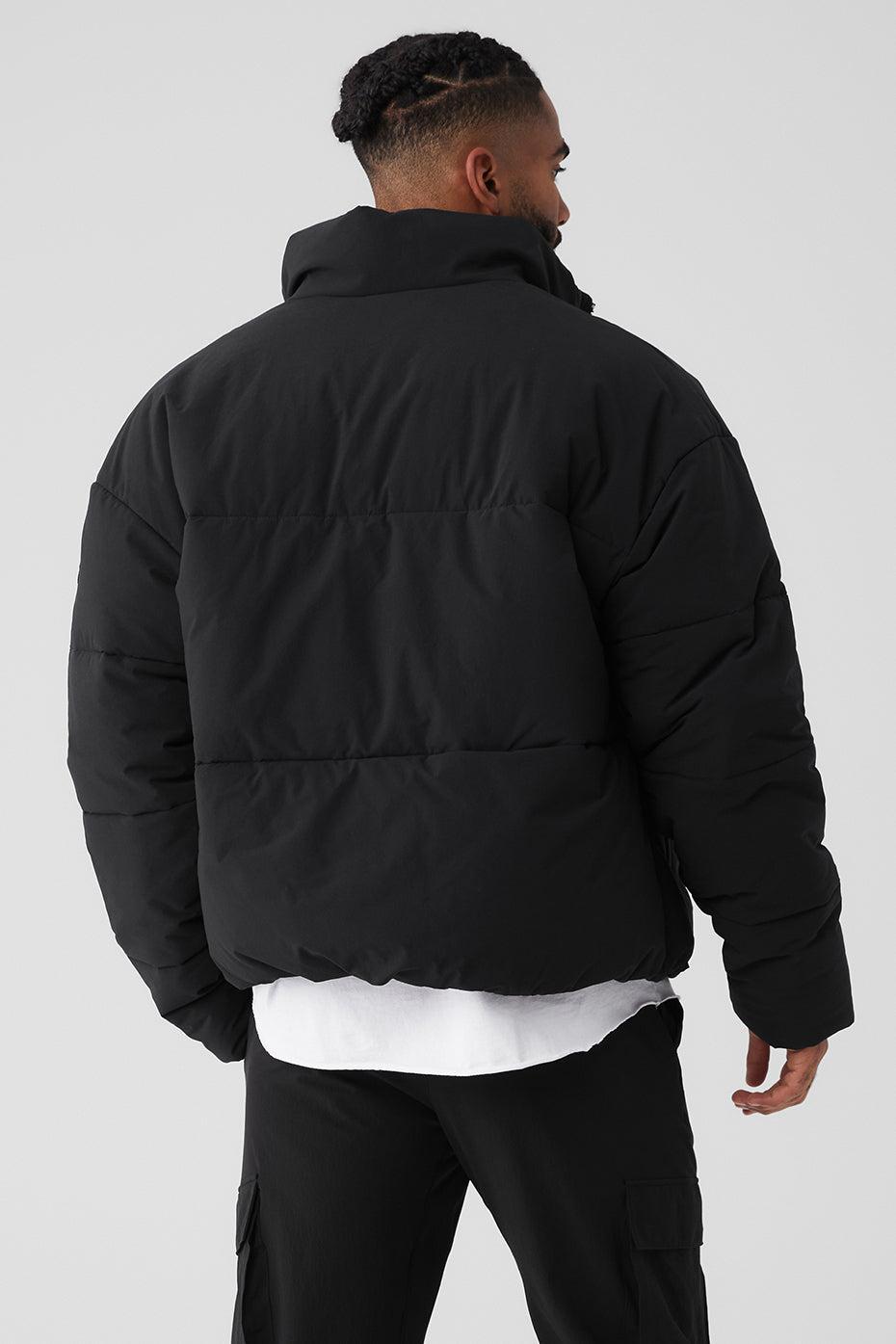 Stretch Woven Street Puffer - Black Product Image