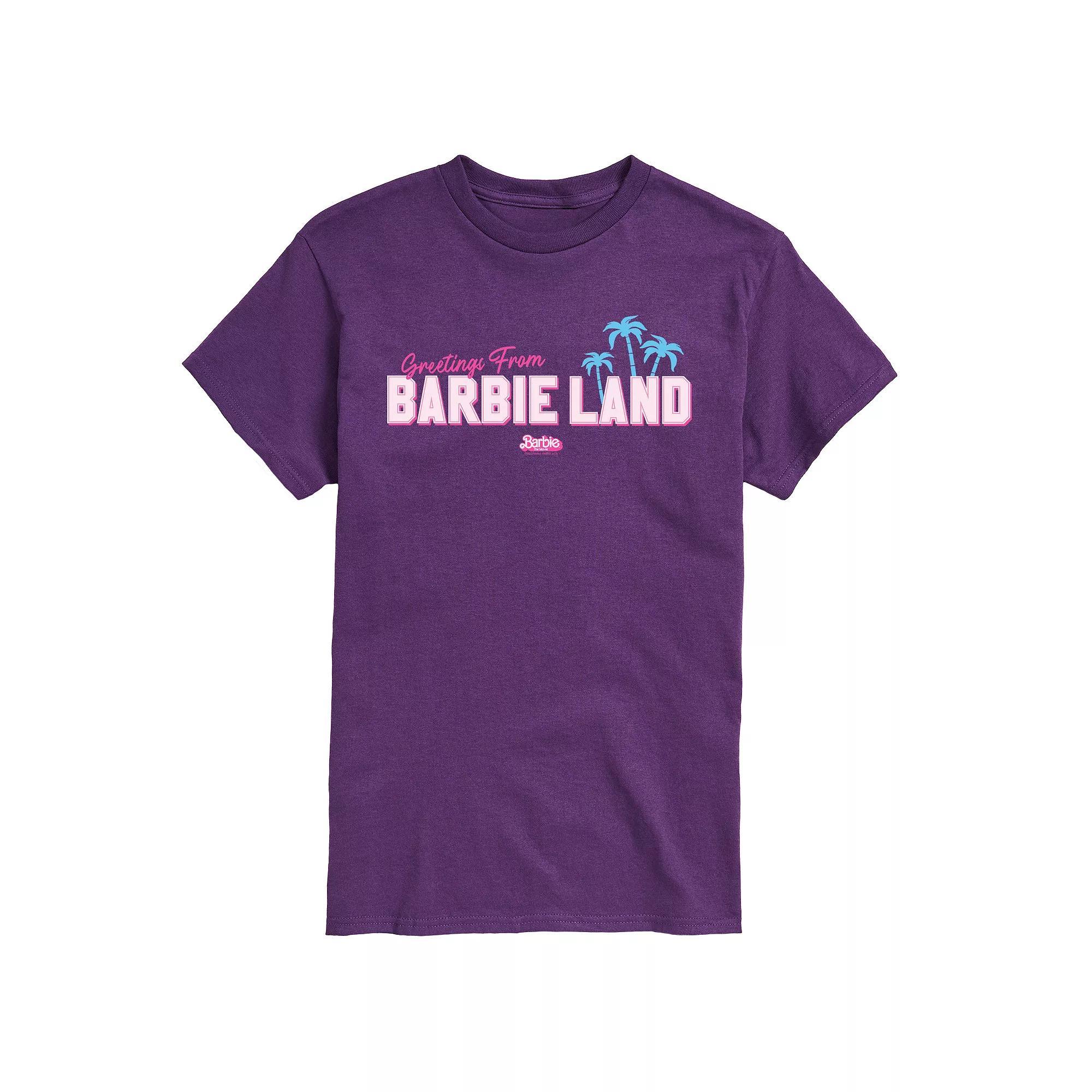 Mens Barbie Movie Greetings From Graphic Tee Product Image