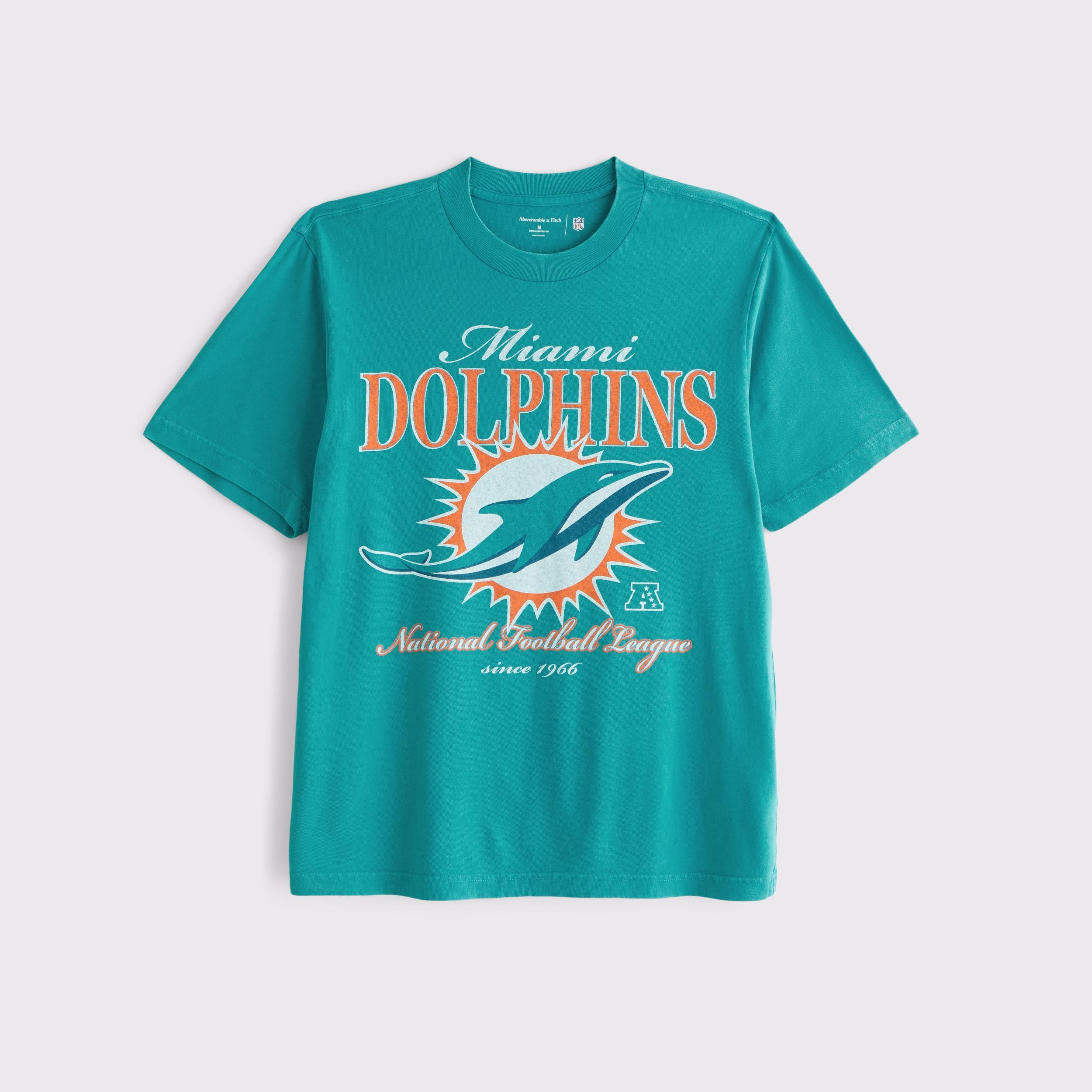 Miami Dolphins Vintage-Inspired Graphic Tee Product Image