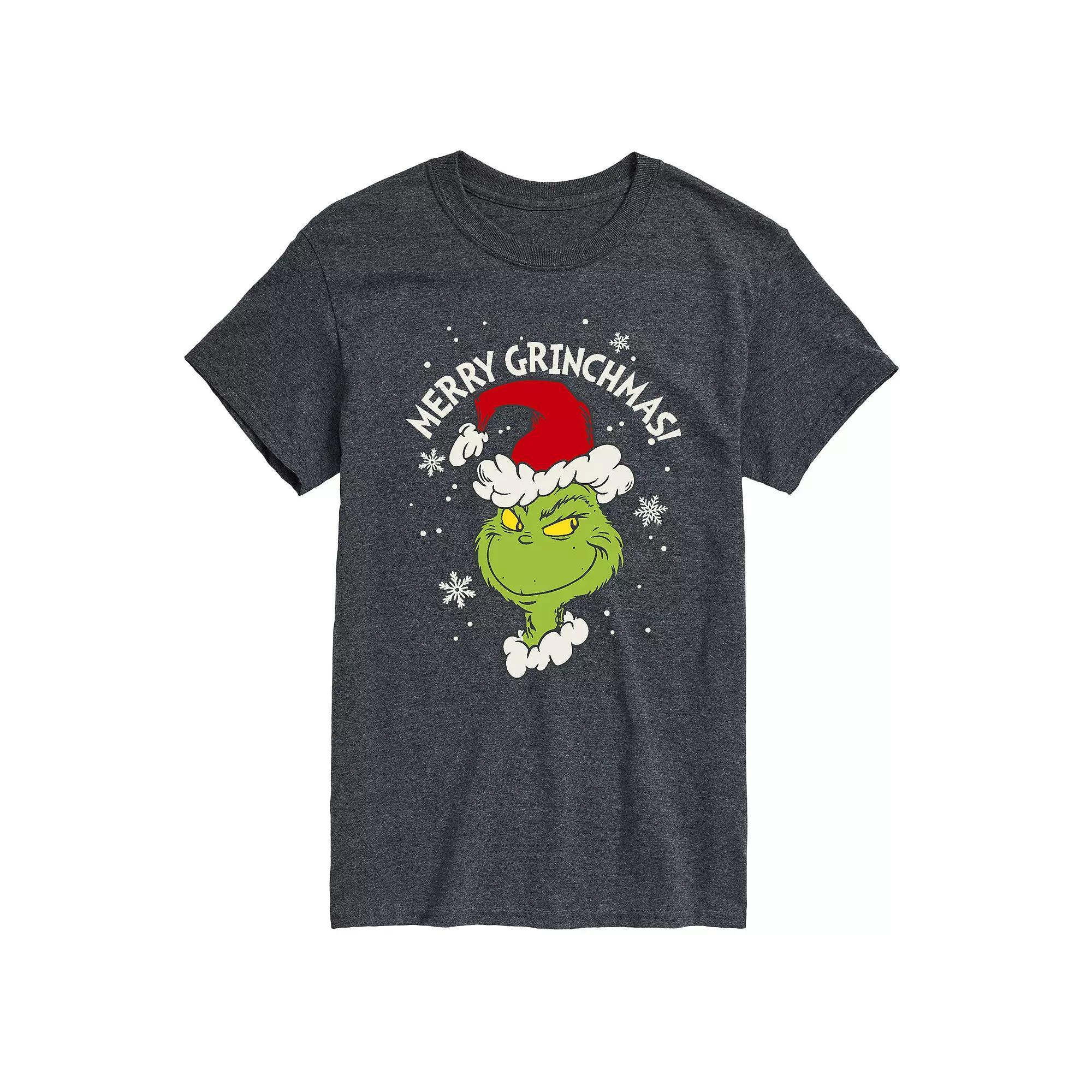 Mens Dr. Seuss The Grinch Grinchmas Tee Heather Grey Product Image