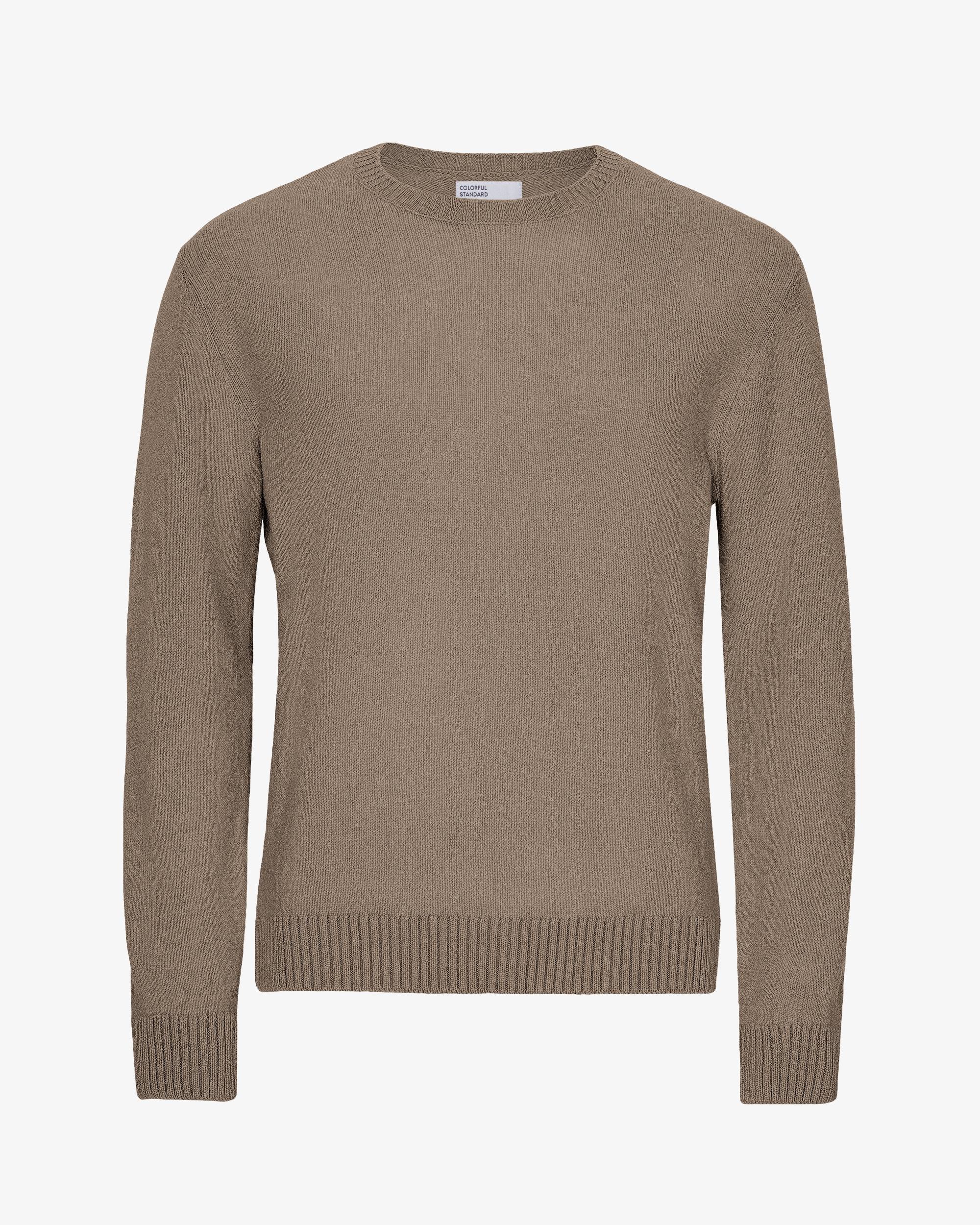 Classic Merino Wool Crew - Warm Taupe Product Image
