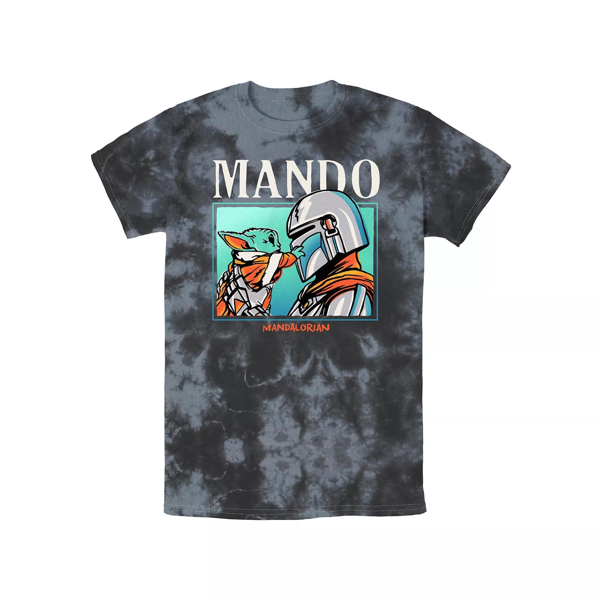 Men's Star Wars The Mandalorian Found You Bombard Wash Graphic Tee, Size: Large, Black Product Image