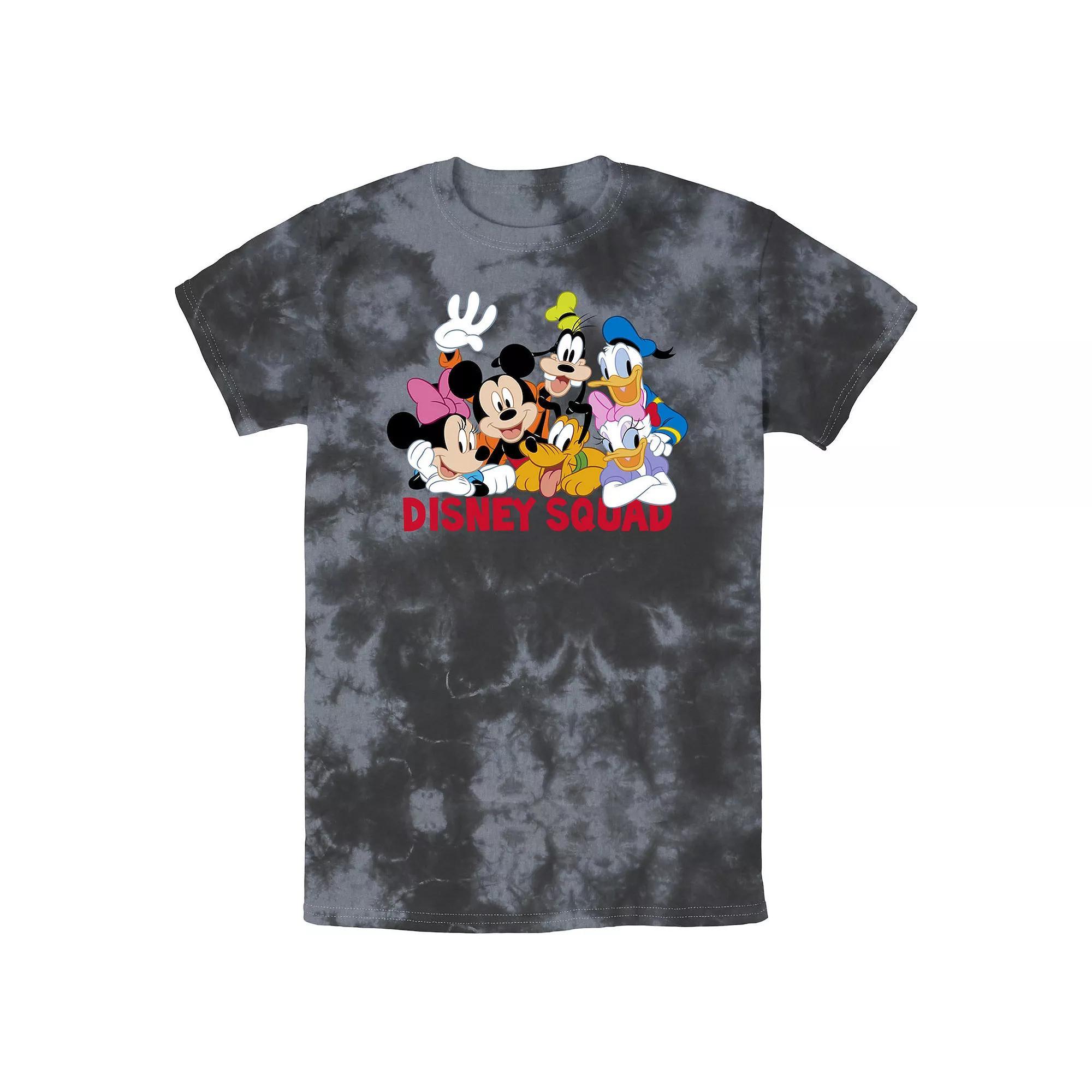Men's Disney Mickey And Friends Disney Squad Wash Tee, Size: Medium, White Blue Product Image