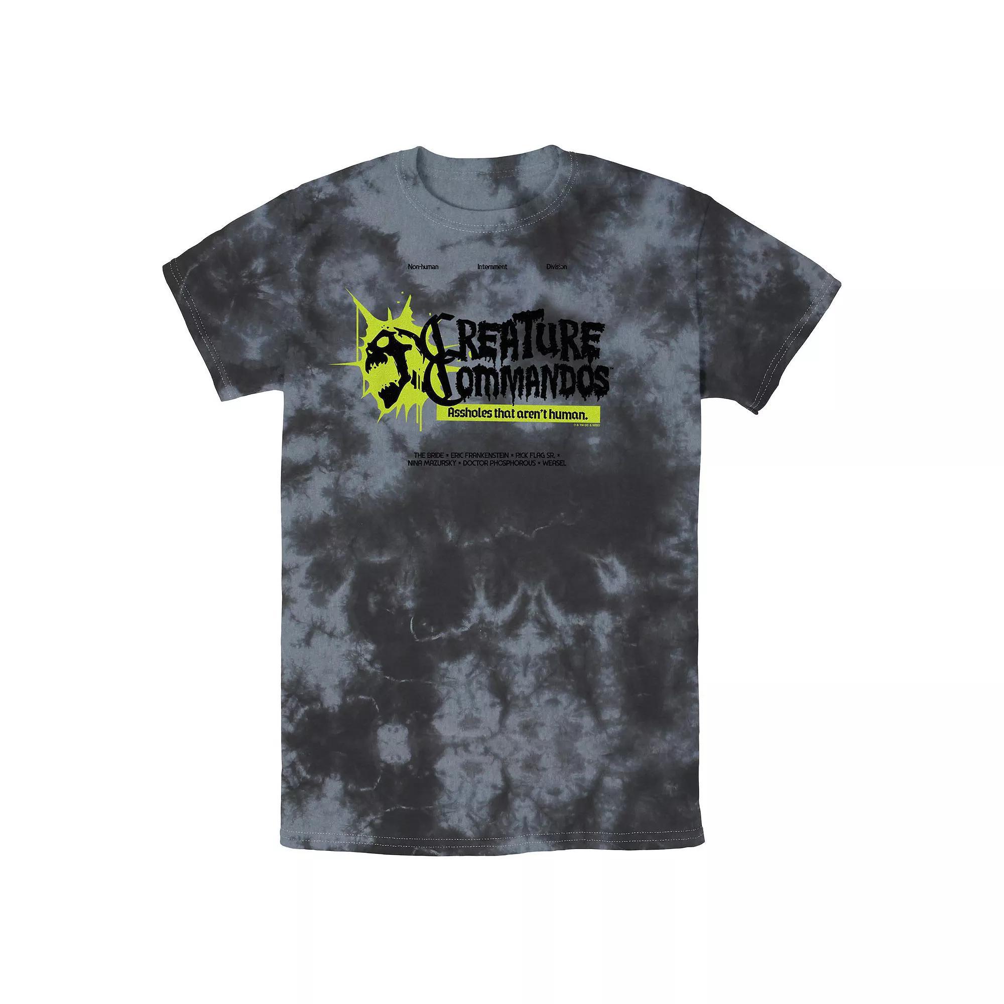 Men's Creature Commandos Doctor Phosphorus Bombard Wash Graphic Tee, Size: Medium, Black Grey Product Image