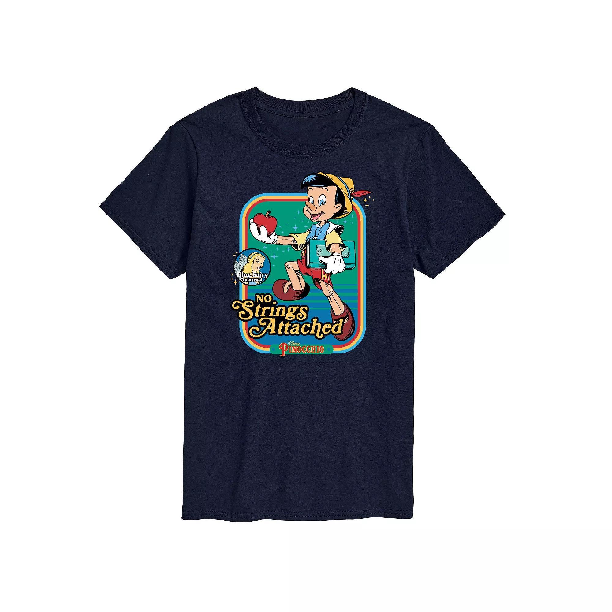 Disney's Pinocchio Big 7 Tall No Strings Attached Graphic Tee, Men's, Size: 3XL Tall, Blue Product Image