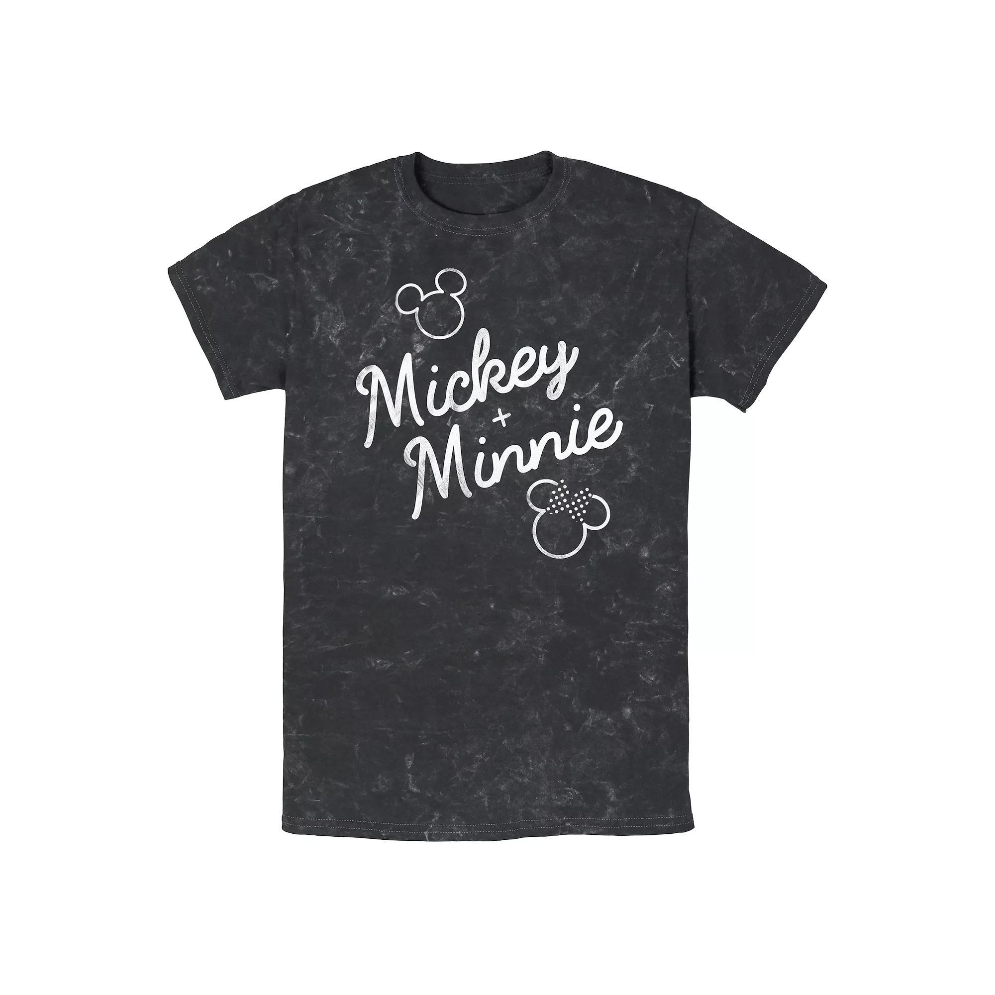 Disney's Mickey Mouse Plus Minnie Mouse Men's Graphic Tee, Size: XL, Black Product Image