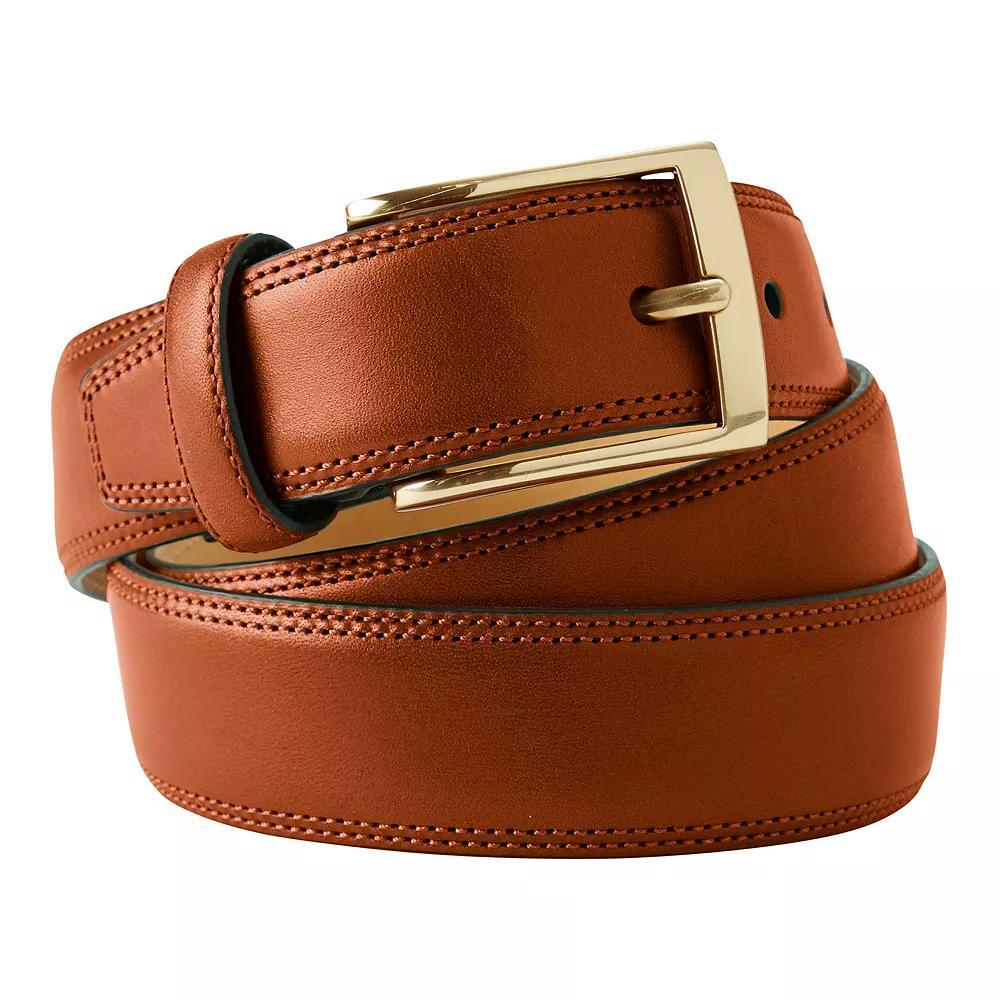 Men's Lands' End Big Glove Leather Belt, Size: 52, Brown Product Image
