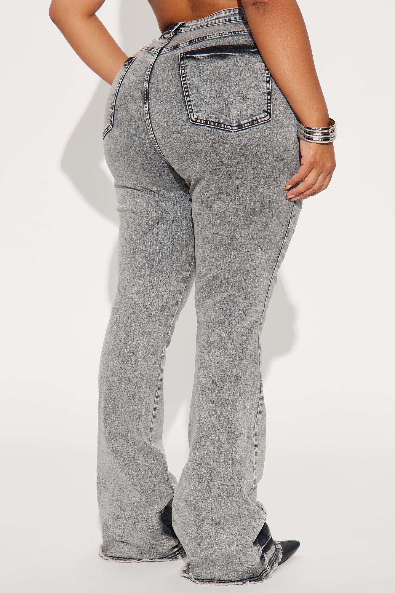 Kaylor High Stretch Flare Jeans - Black Wash Product Image
