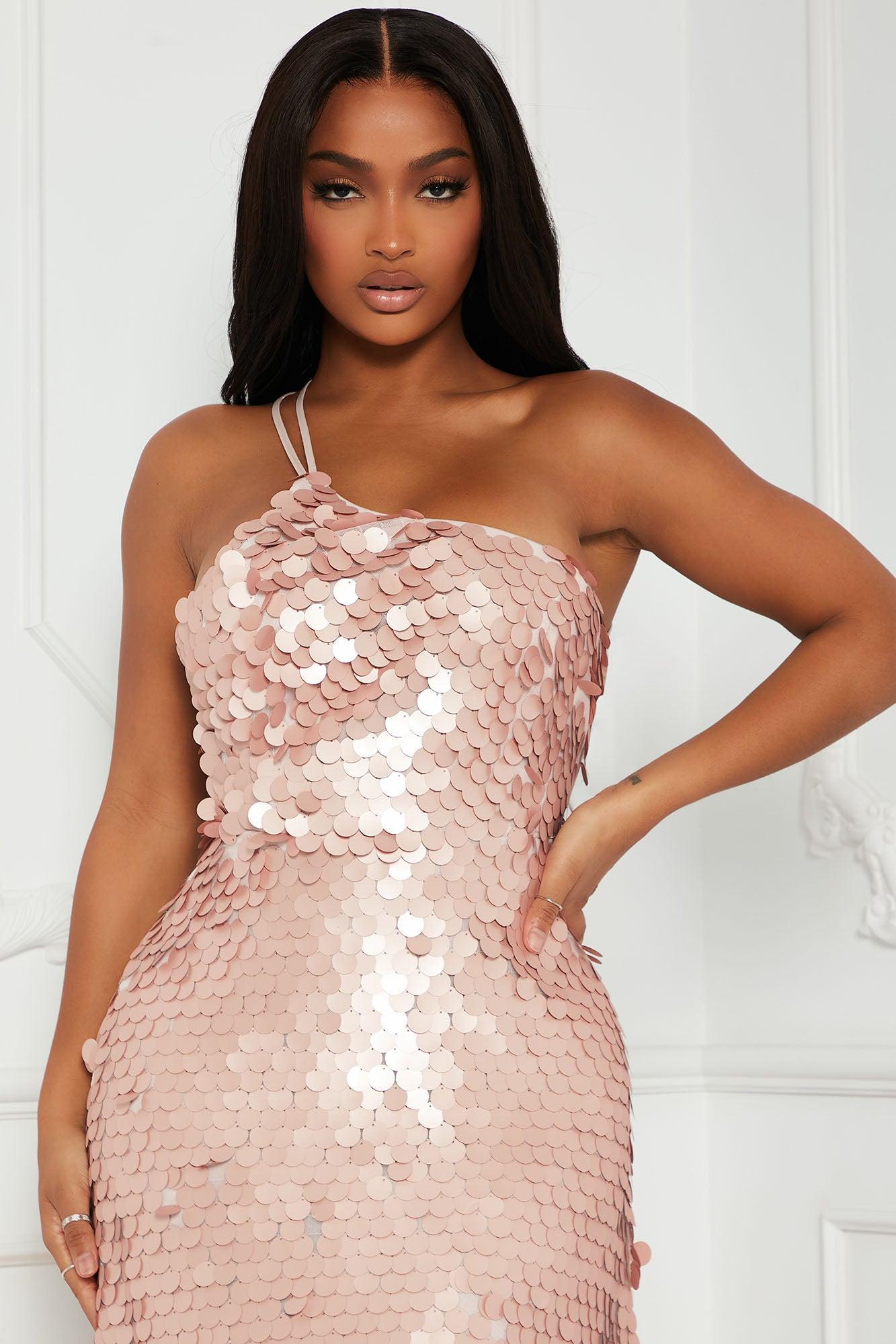 Vivi Sequin Gown - Mauve Product Image