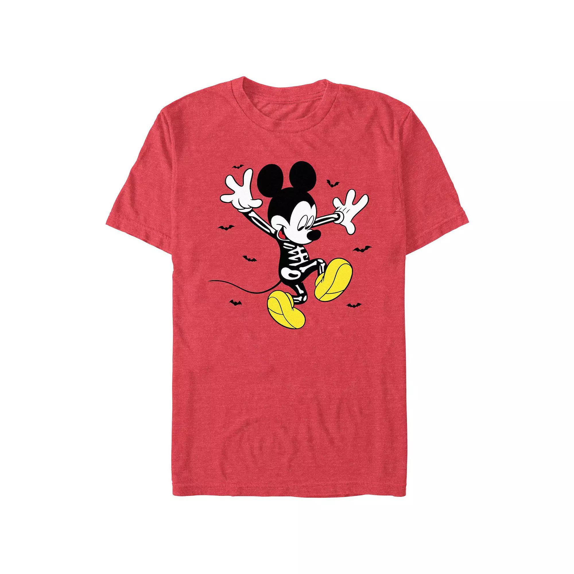 Disney's Mickey Mouse Happy Skeleton Costume Men's Graphic Tee, Size: Medium, Grey Heather Product Image