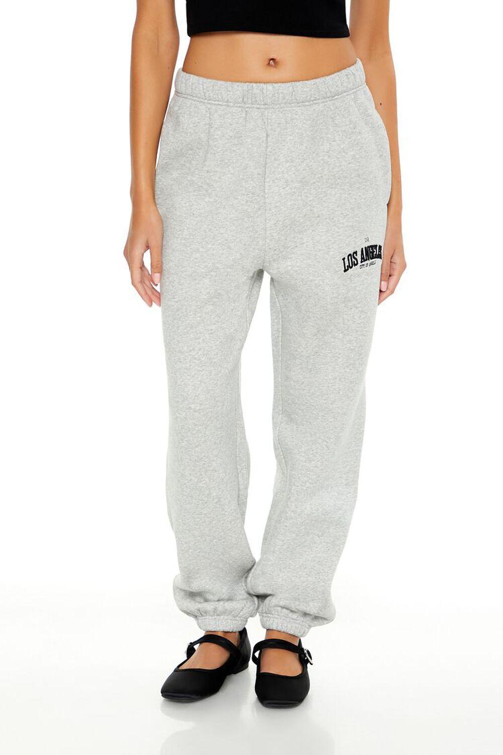 Los Angeles Embroidered Joggers | Forever 21 Product Image