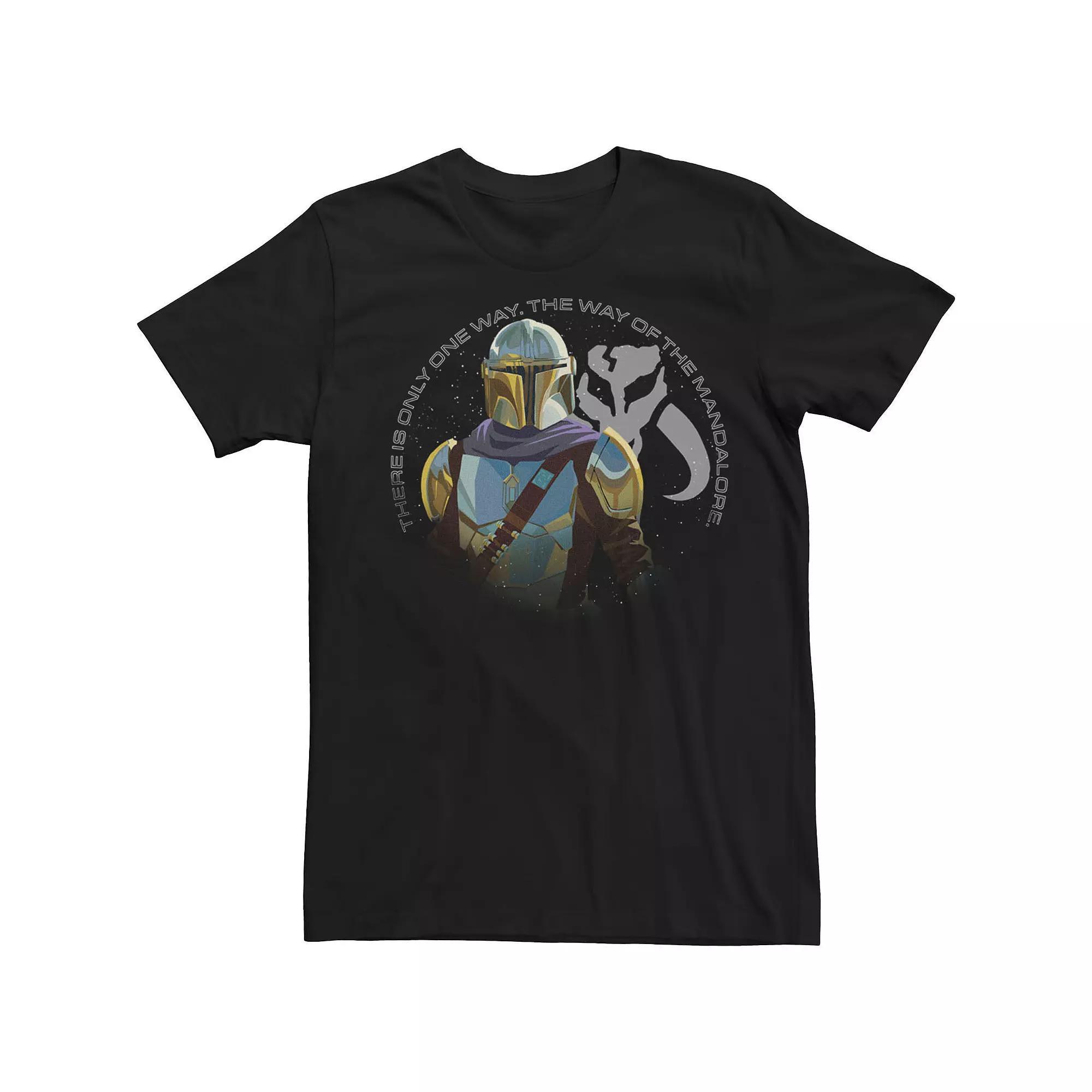 Men's Star Wars The Mandalorian The Mandalore Way Poster Graphic Tee, Size: Medium, Black Product Image