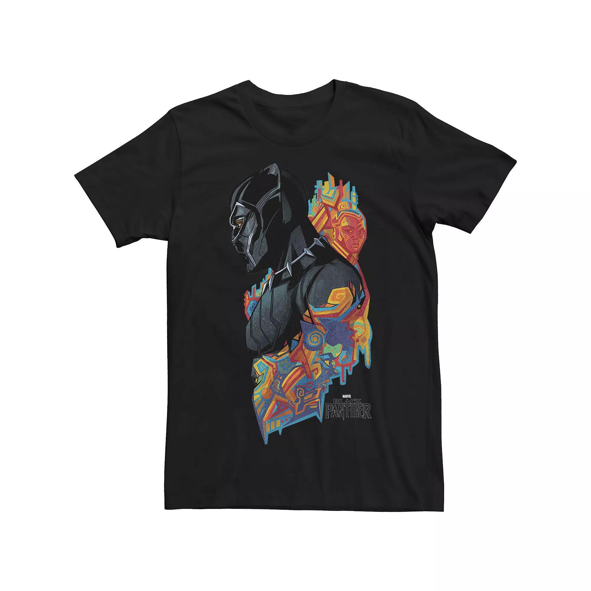 Big & Tall Marvel Black Panther Side Profile Artsy Portrait Tee, Men's, Size: 5XL Product Image