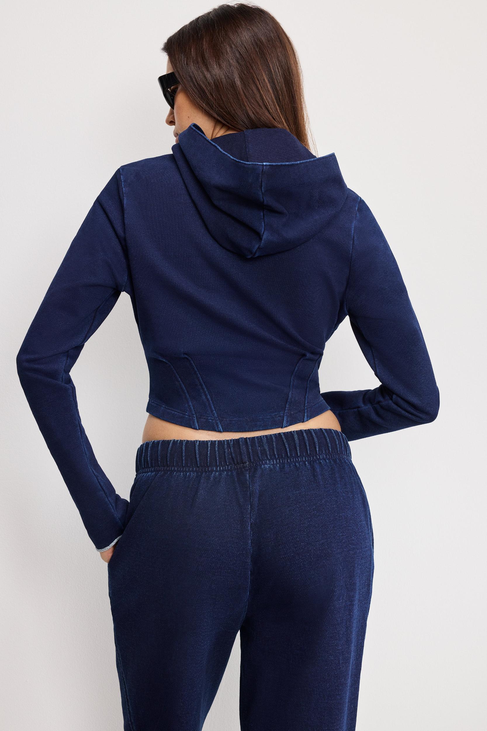 JEANIUS CORSET HOODIE | INDIGO1029 Product Image
