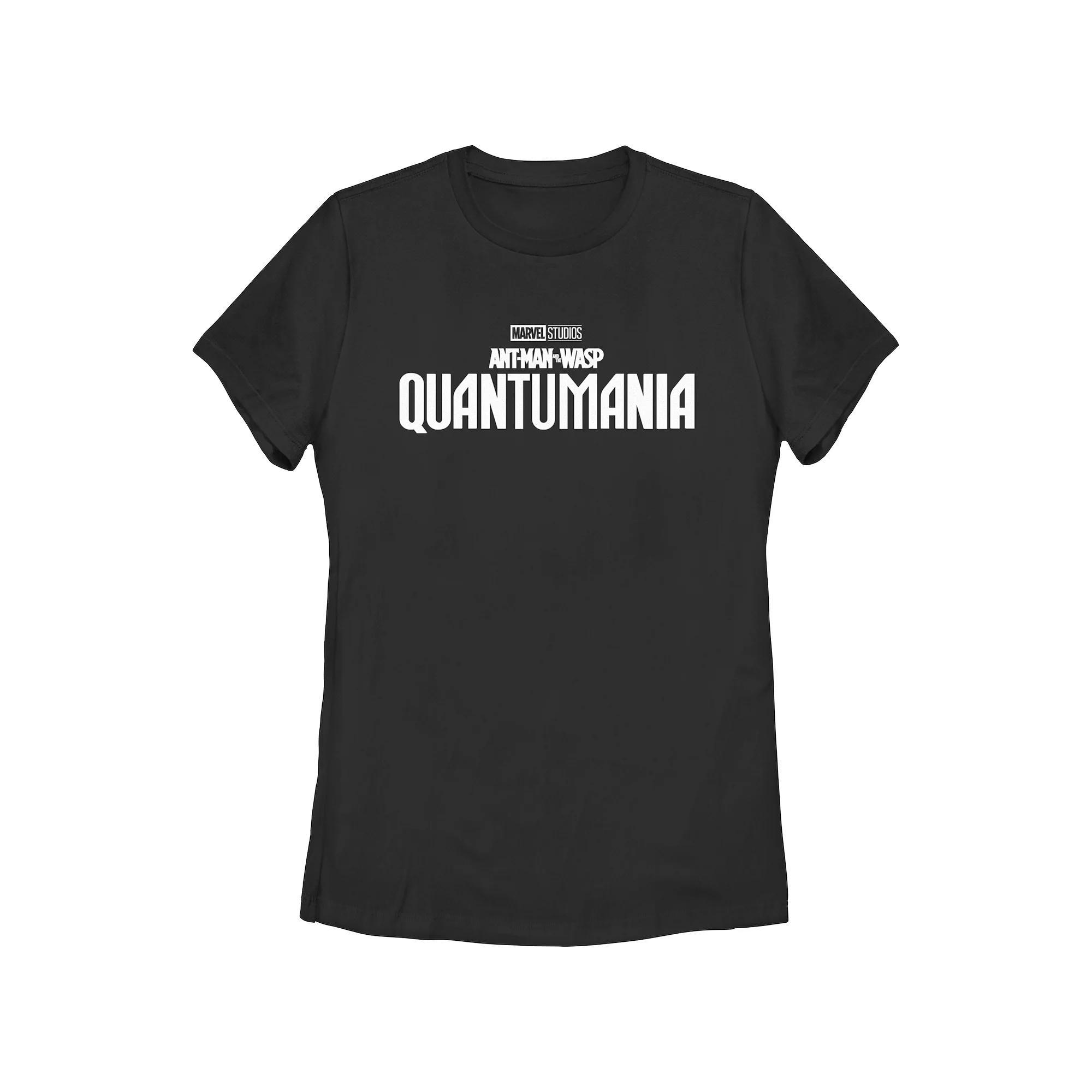 Disney's Marvel Ant-Man And The Wasp Quantumania Juniors' Logo Graphic Tee, Girl's, Size: Medium, Black Product Image