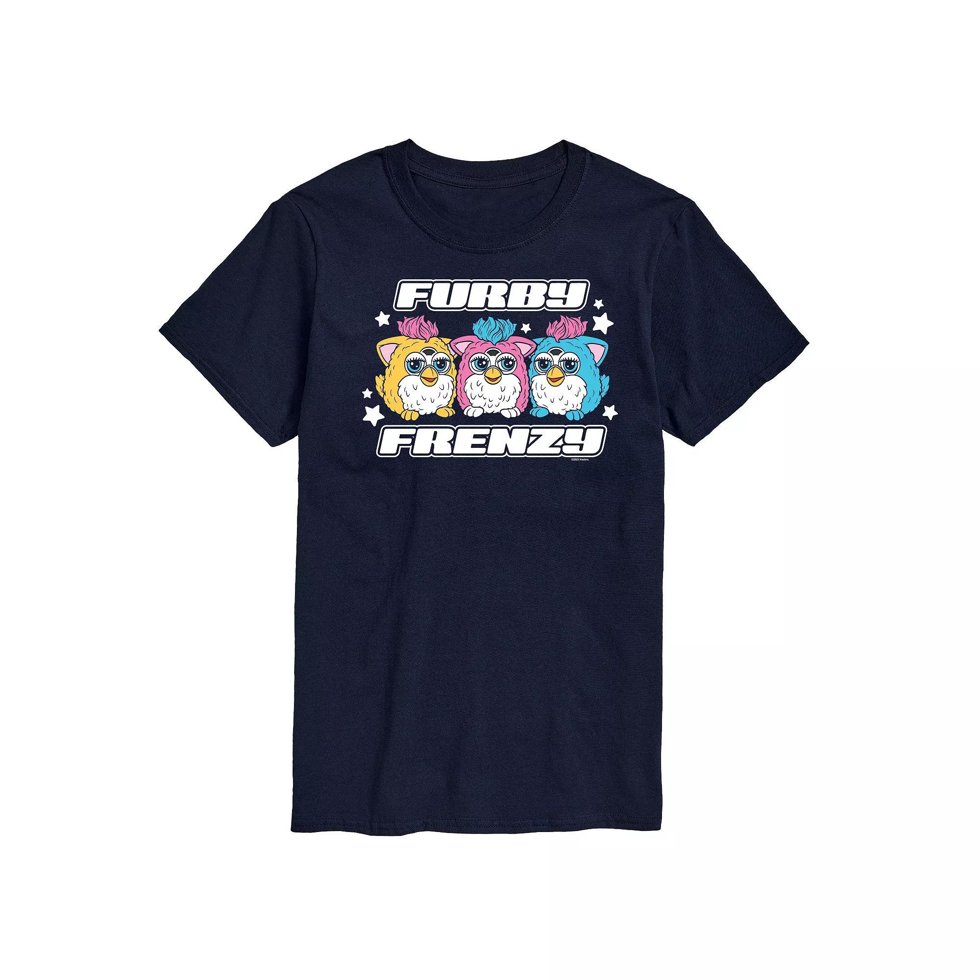 Mens Furby Frenzy Graphic Tee by Hasbro Grey Gray Product Image