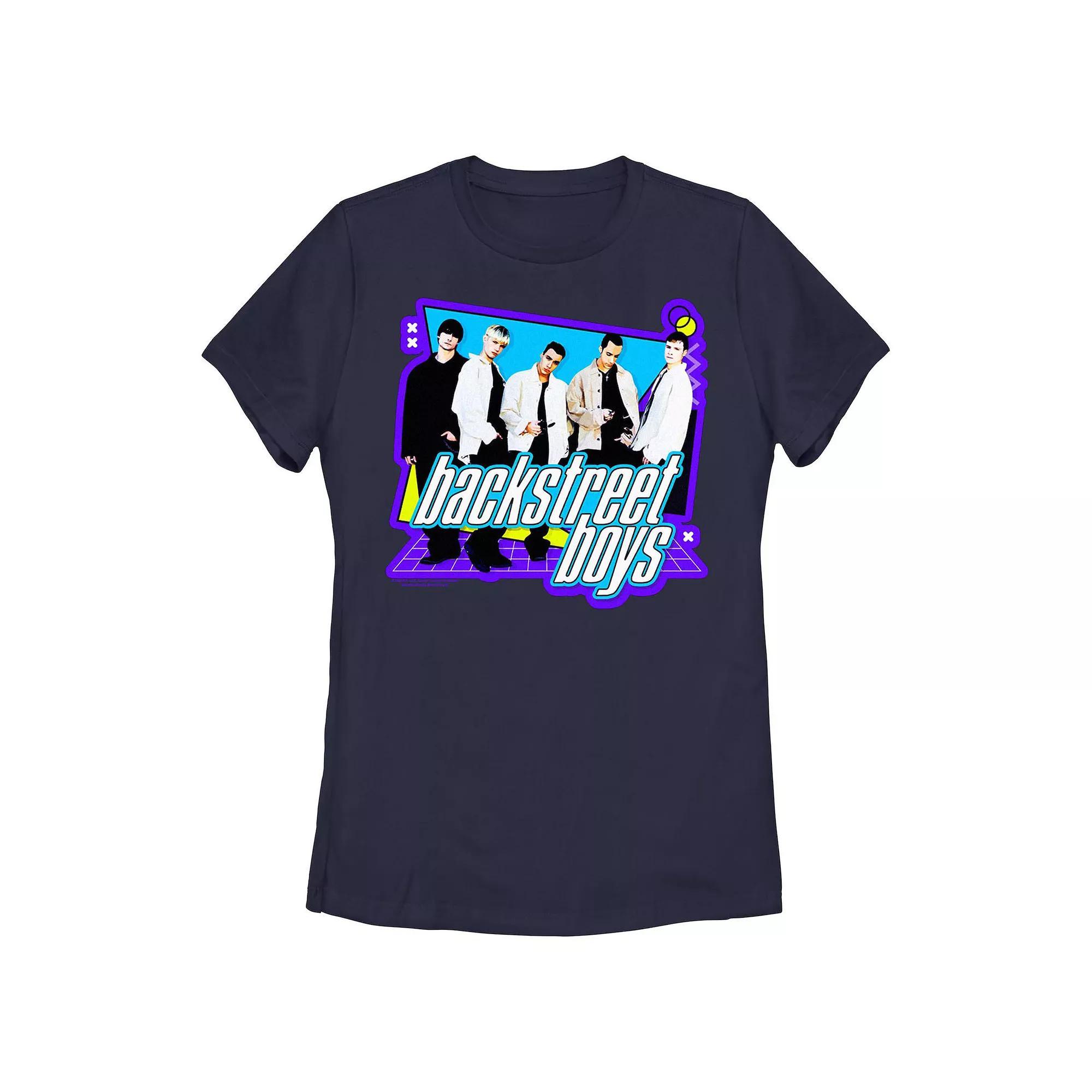 Juniors' Backstreet Boys 90's Style Graphic Tee, Women's, Size: Small, Blue Product Image