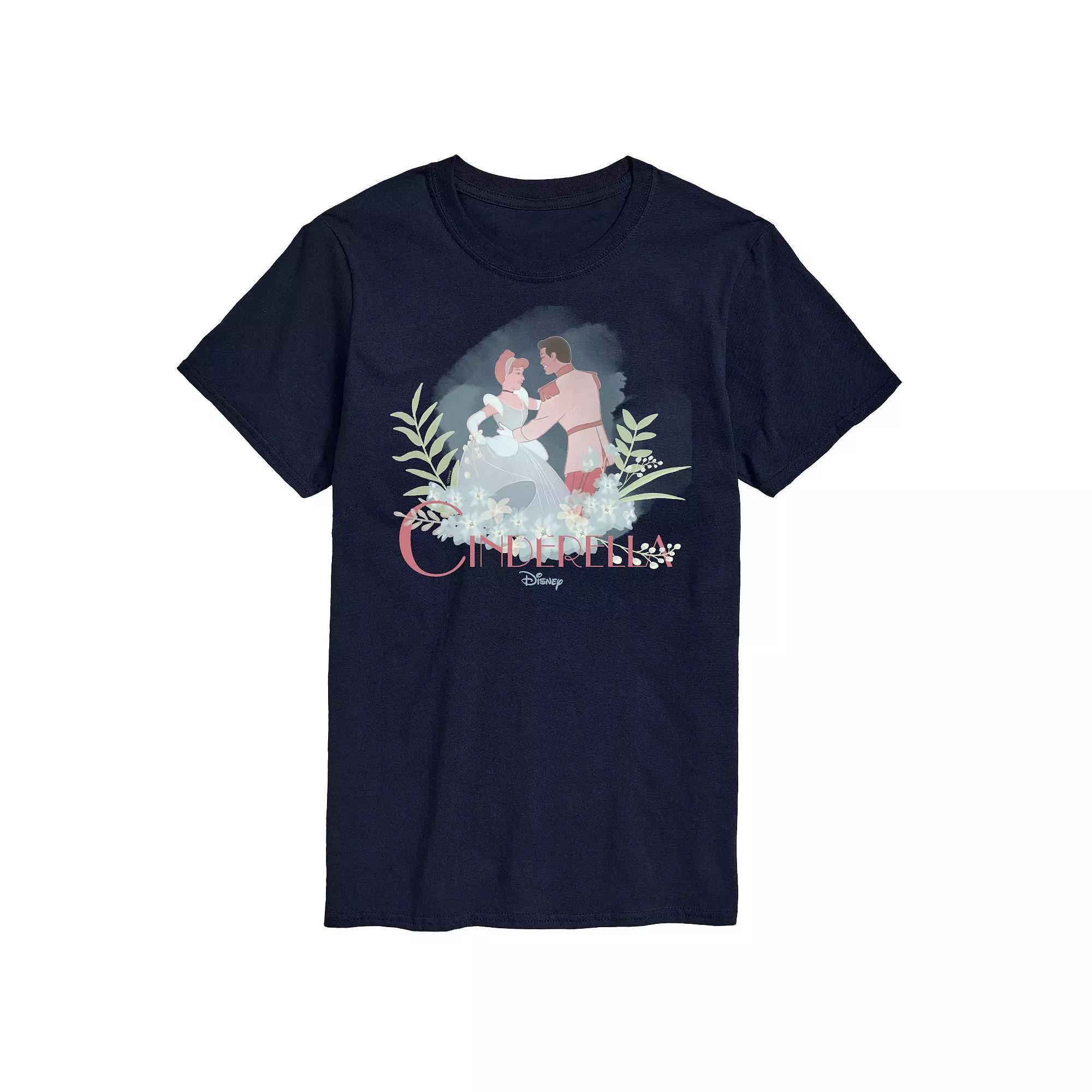 Disney Princess Big & Tall Cinderella Prince Logo Tee, Mens Product Image