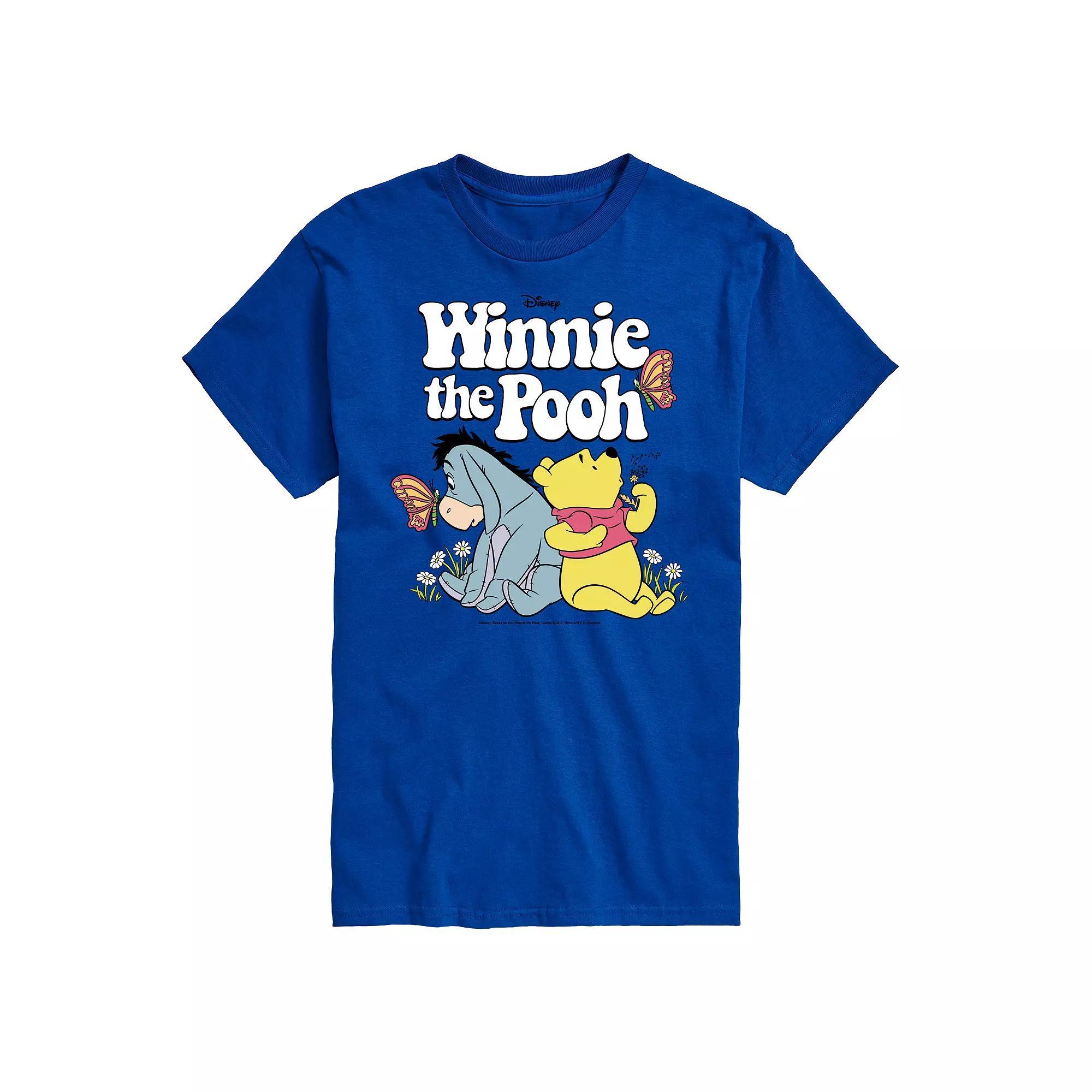 Disneys Winnie the Pooh Big & Tall Retro Characters Graphic Tee, Mens Product Image