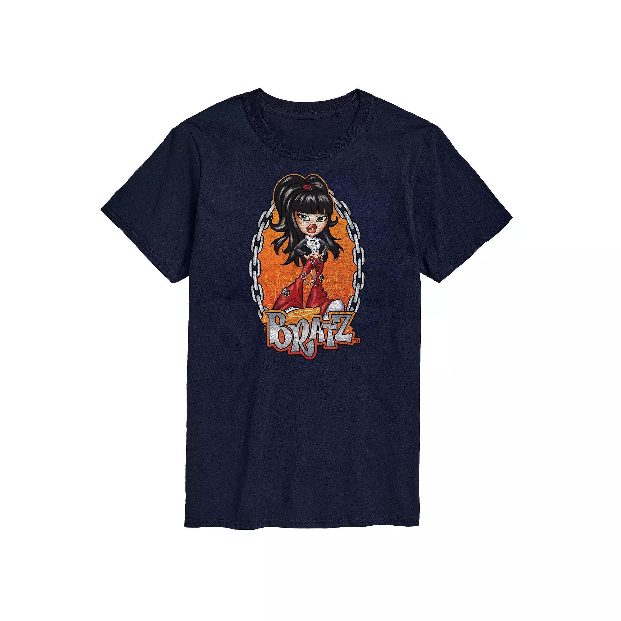 Mens Bratz Chains Flames Jade Graphic Tee Product Image