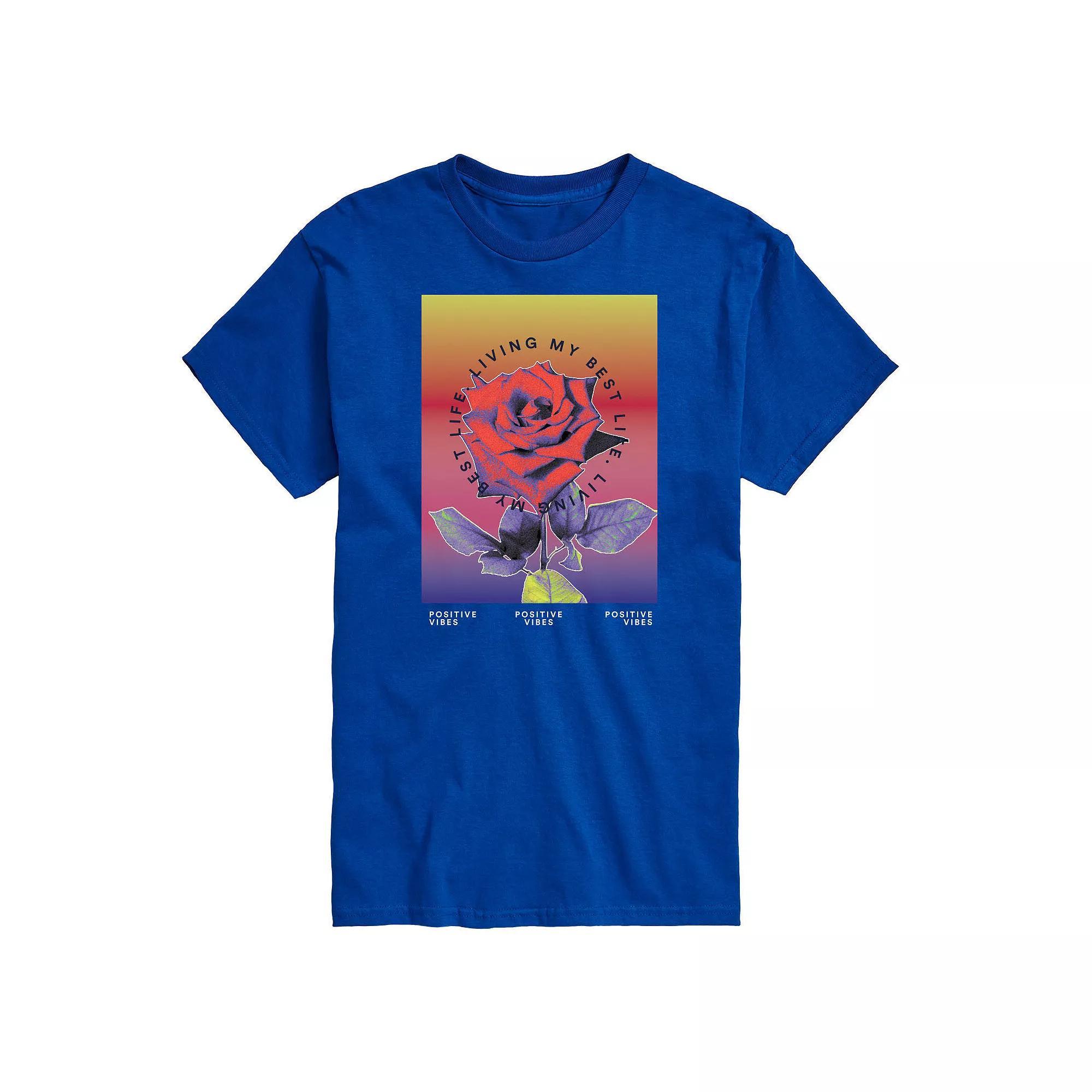 Big & Tall Positive Vibes Tee, Mens Product Image