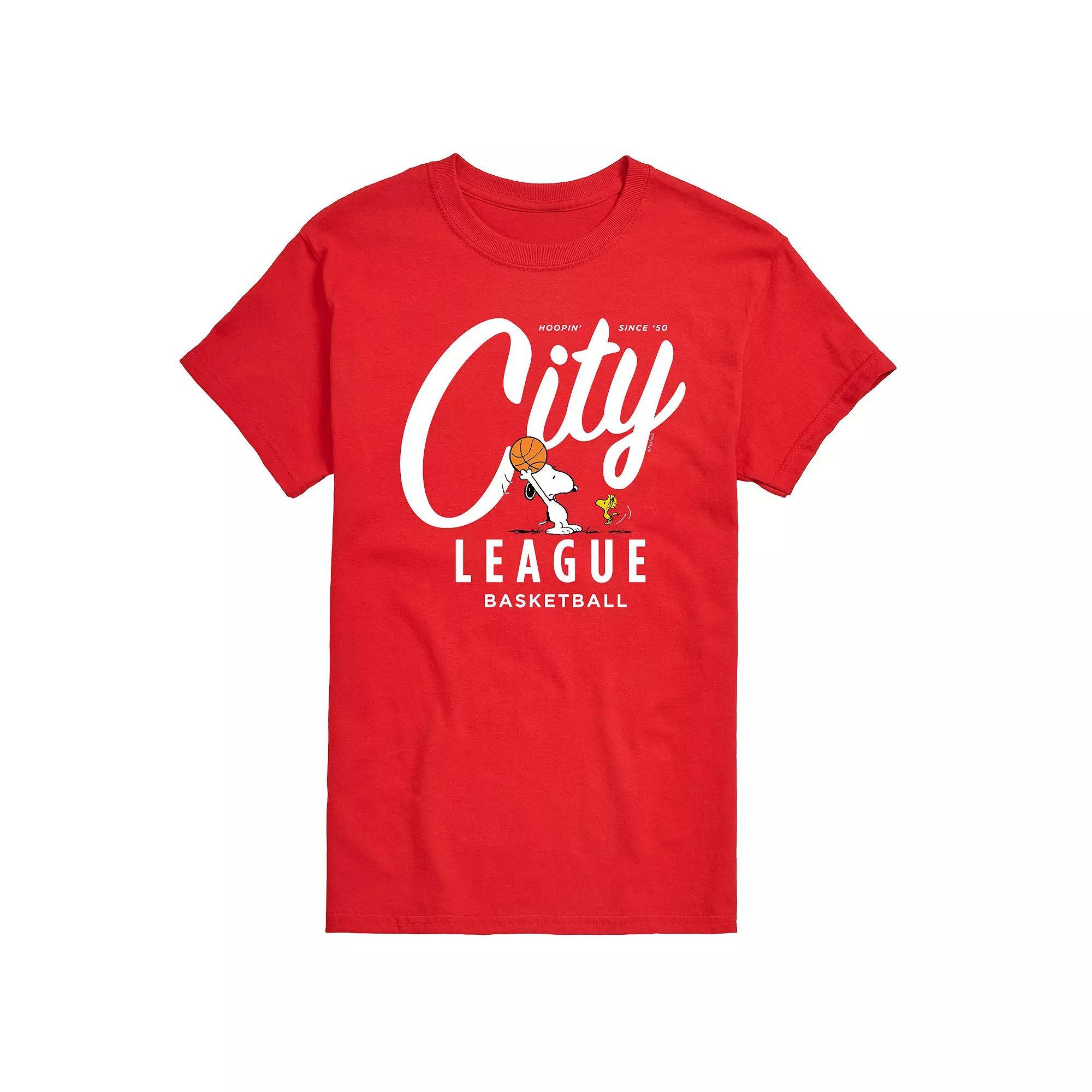 Big & Tall Peanuts City League Tee, Mens Product Image
