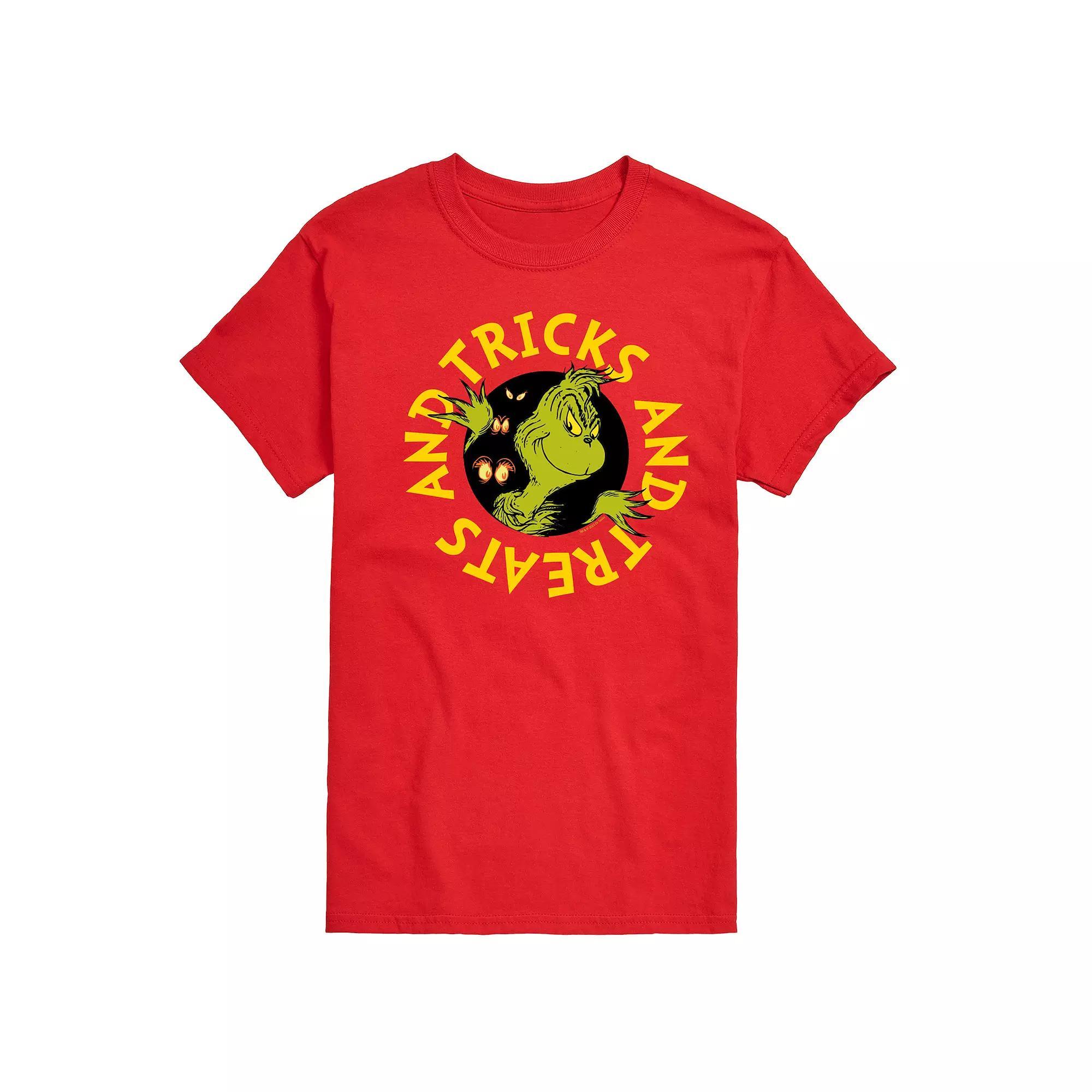 Mens Dr. Seuss Grinch Tricks And Treats Graphic Tee Product Image