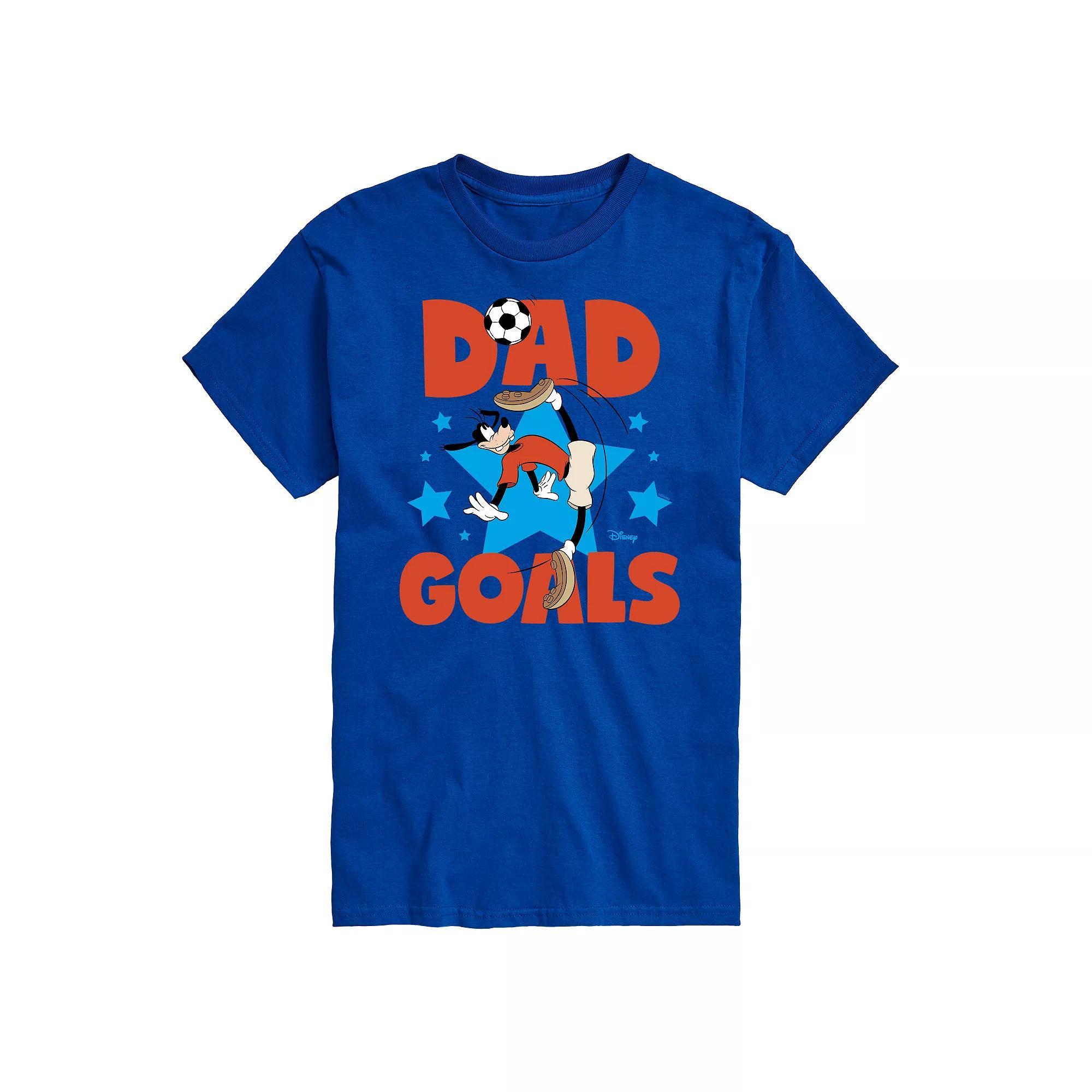 Disneys Goofy Big & Tall Dad Goals Graphic Tee, Mens Product Image
