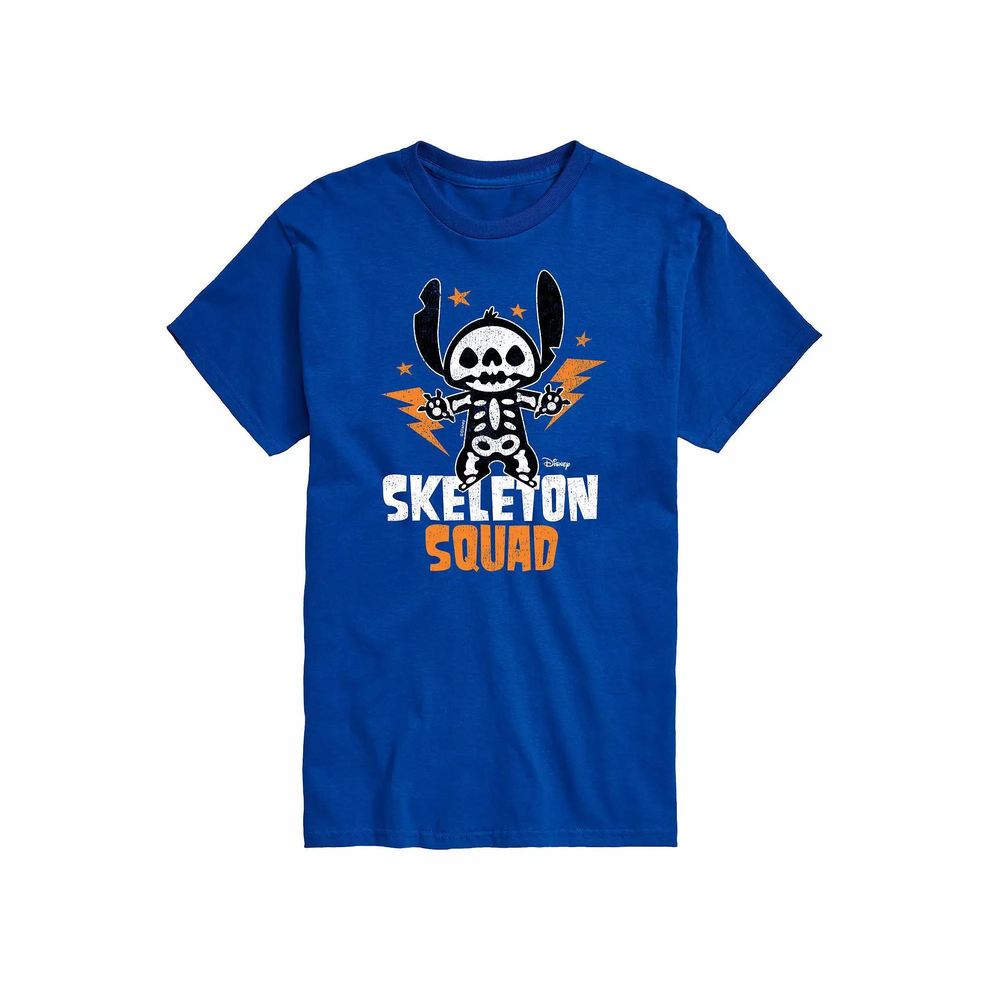 Disneys Lilo & Stitch Big & Tall Skeleton Squad Graphic Tee, Mens Product Image