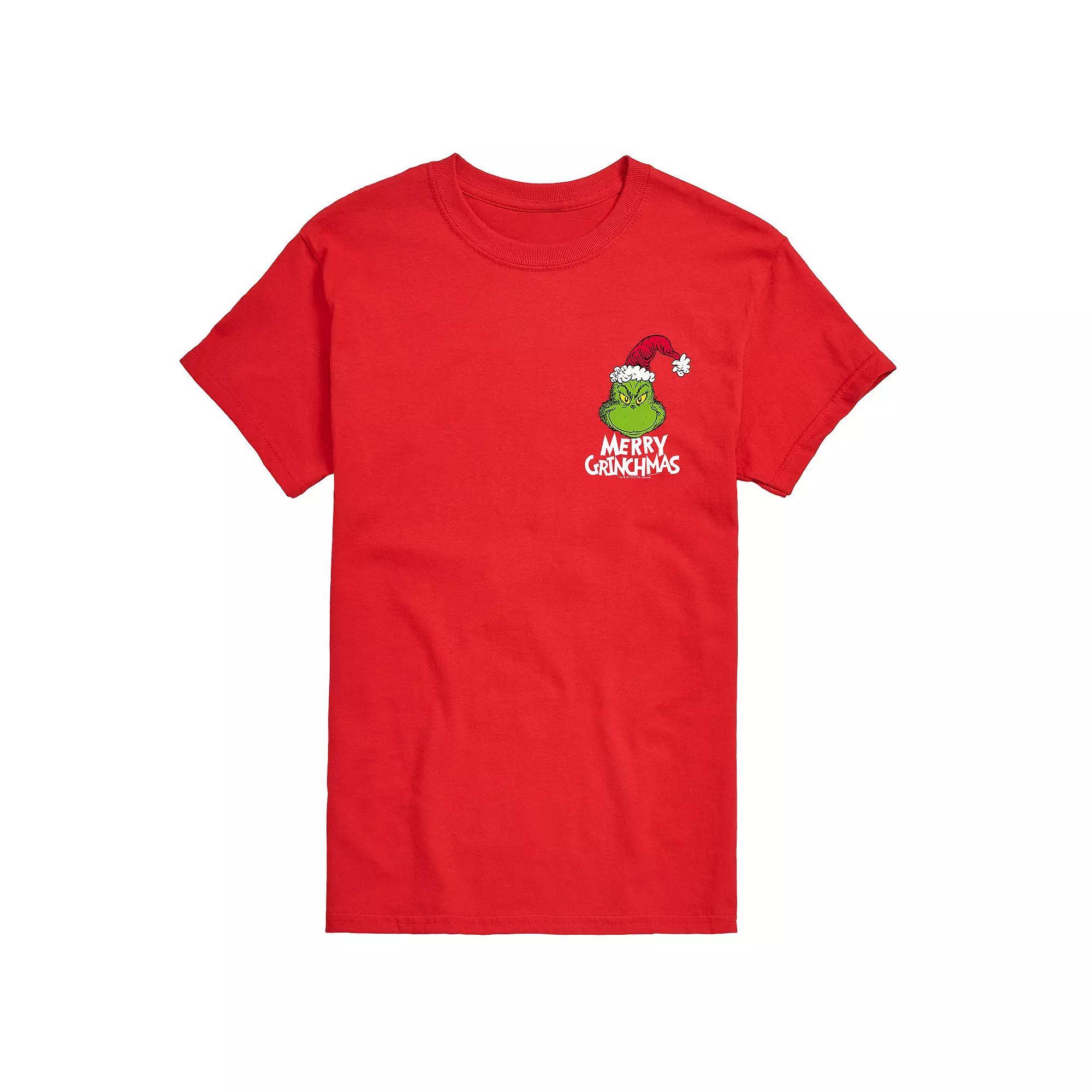Big & Tall Merry Grinchmas Tee, Men's, Size: XXL Tall, Red Product Image