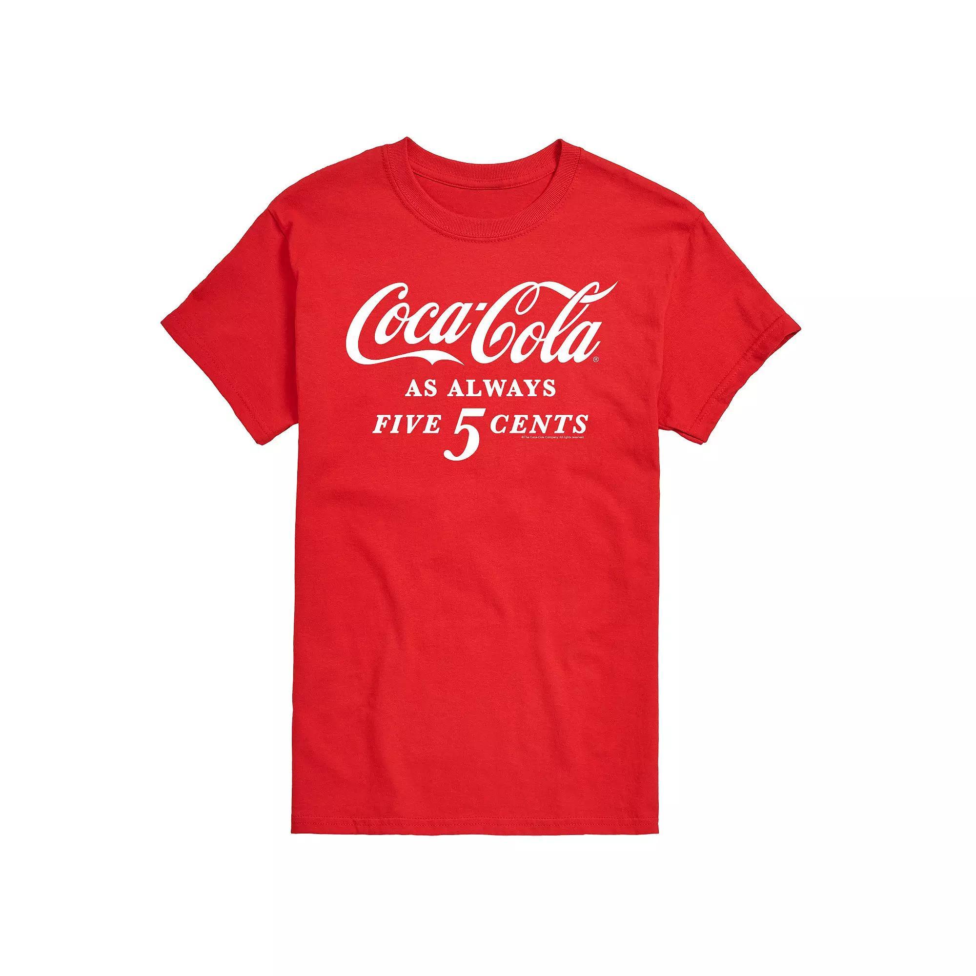 Mens Coca-Cola As Always Five Cents Graphic Tee Product Image