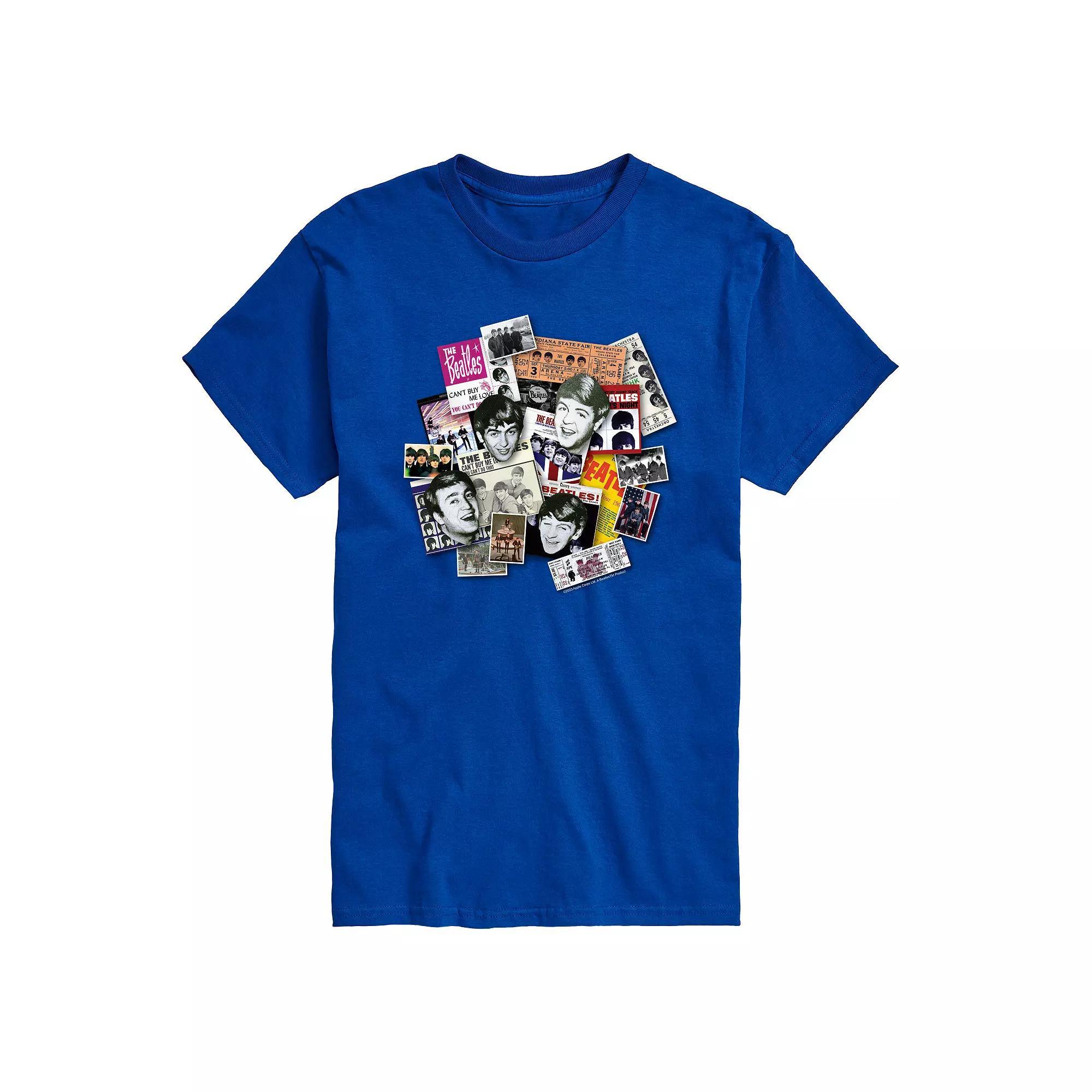 Mens MTV Christmas Tree Logo Graphic Tee Grey Blue Product Image