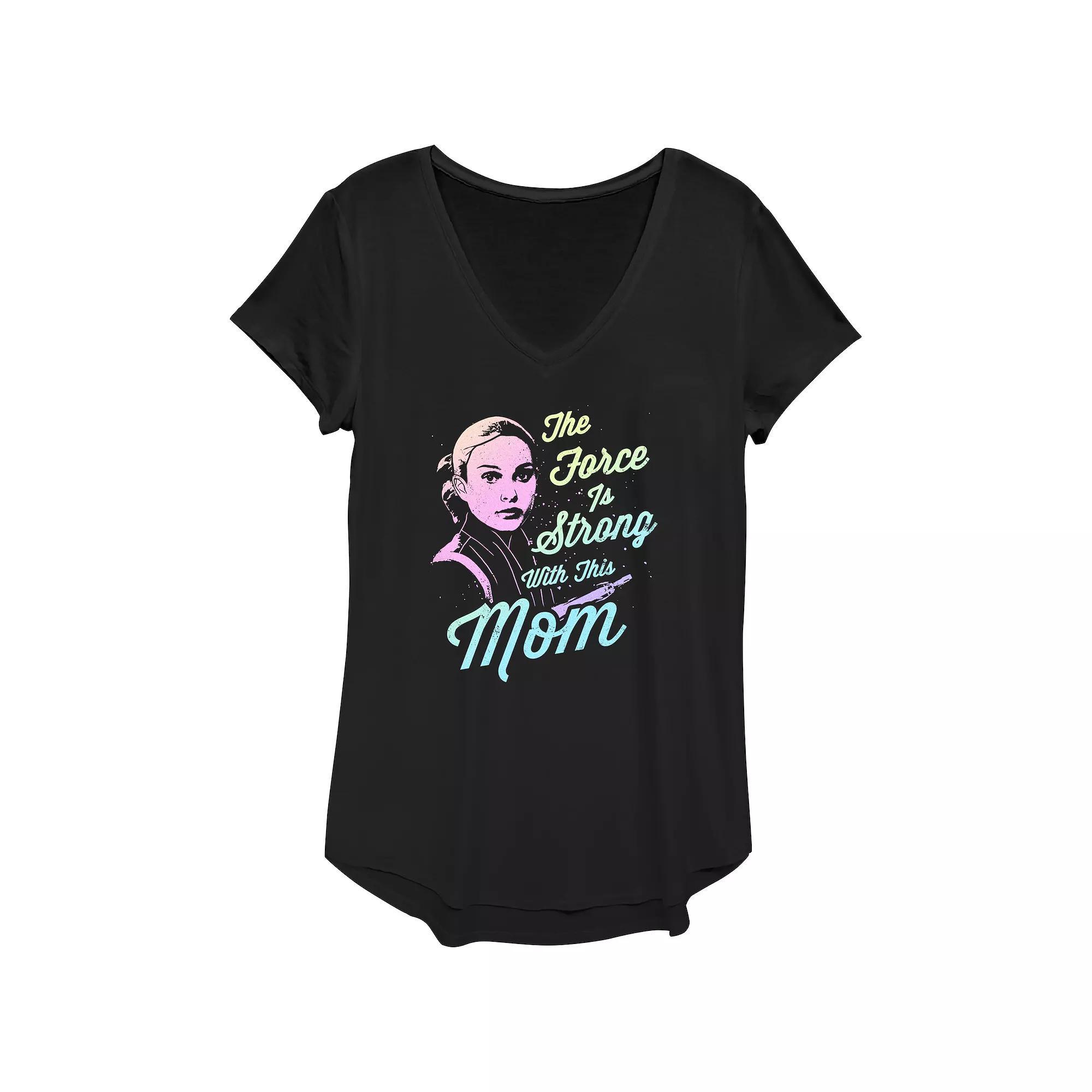 Womens Star Wars Amidala The Force Is Strong With This Mom Graphic Tee Product Image