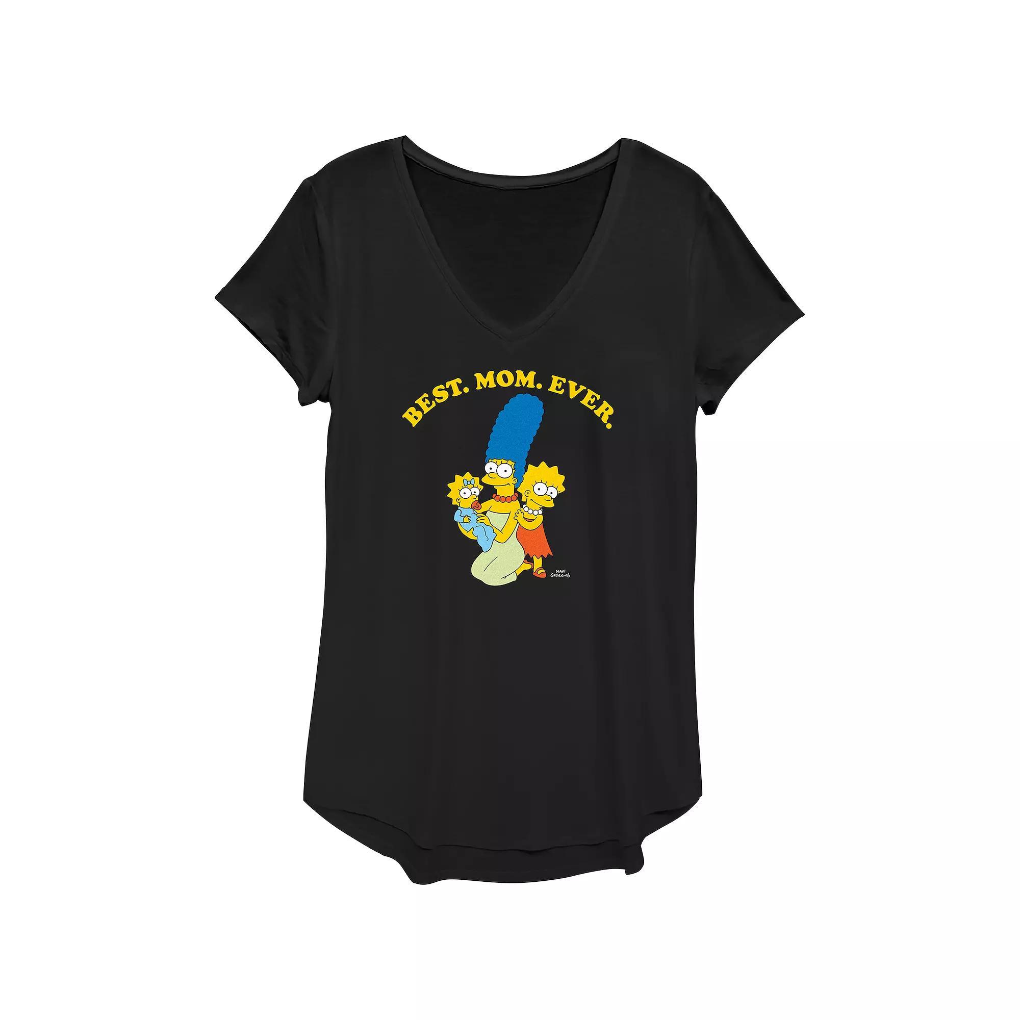 Womens The Simpsons Marge Best Mom Ever Graphic Tee, Girls Product Image
