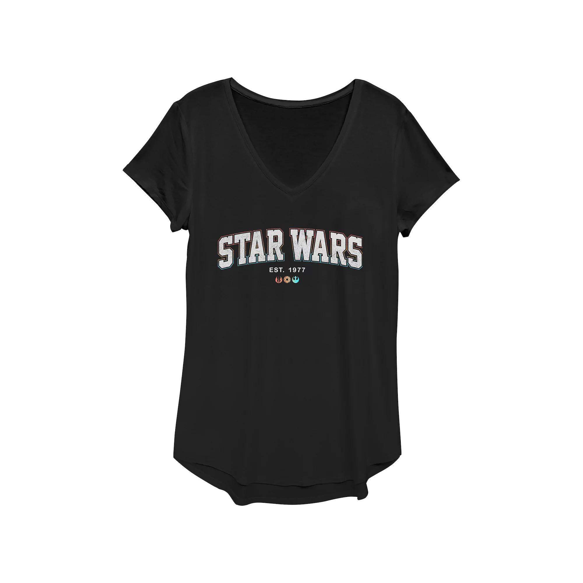 Women's Star Wars Est. 1977 Graphic Tee, Girl's, Size: XS, Black Product Image