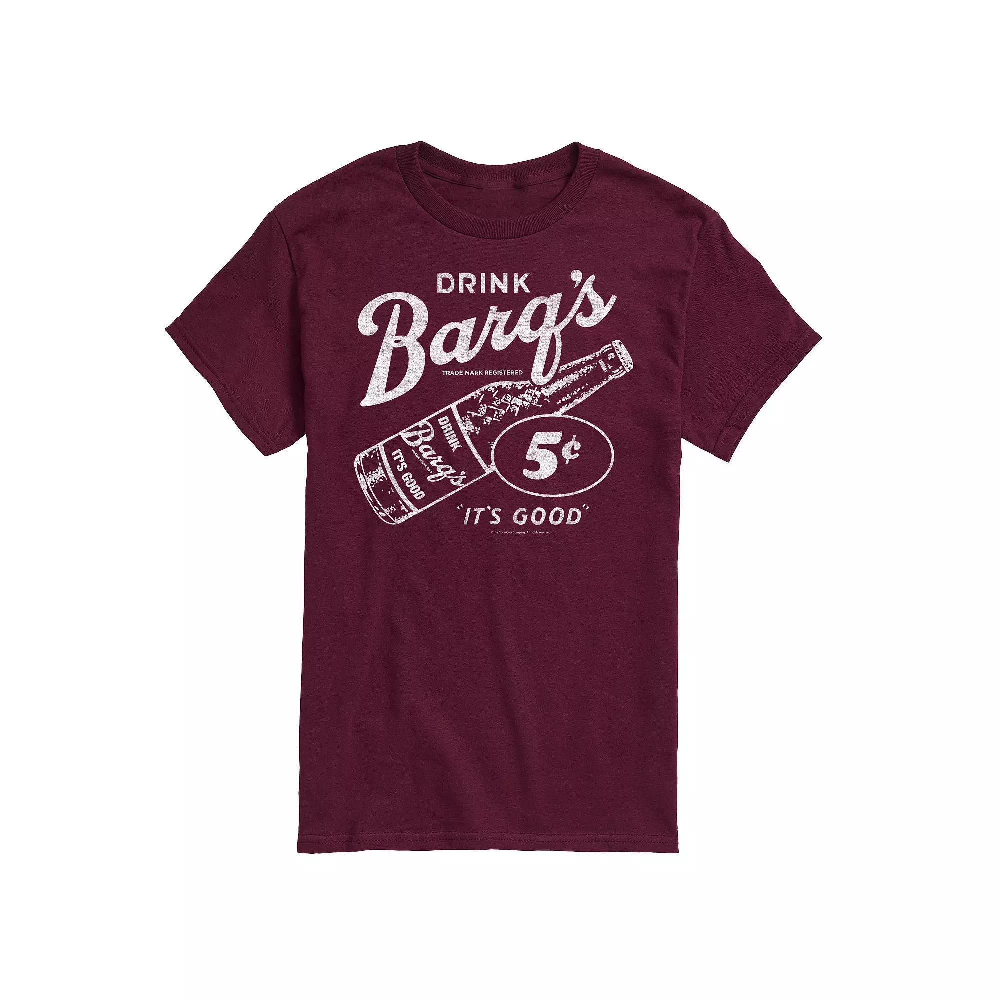 Mens Barqs Vintage Logo Graphic Tee Grey Green Product Image