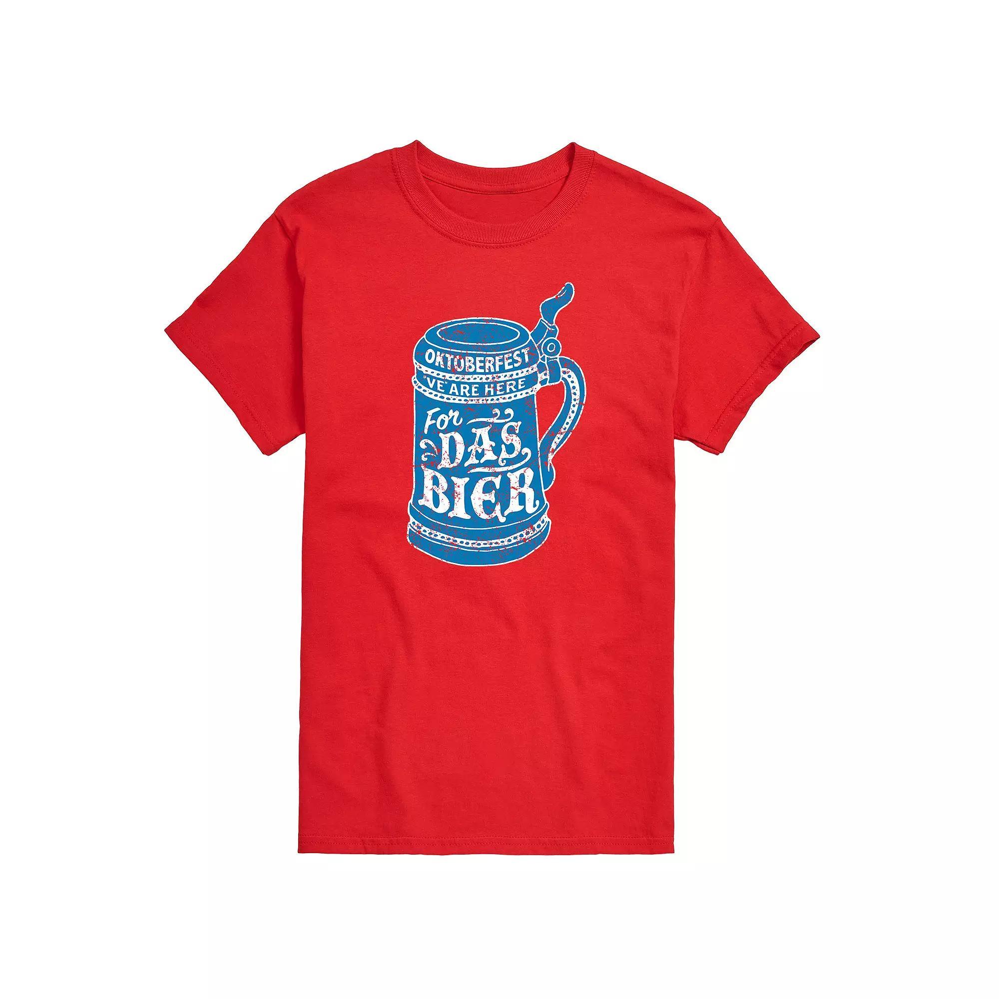 Big & Tall Here For Das Bier Graphic Tee, Mens Product Image