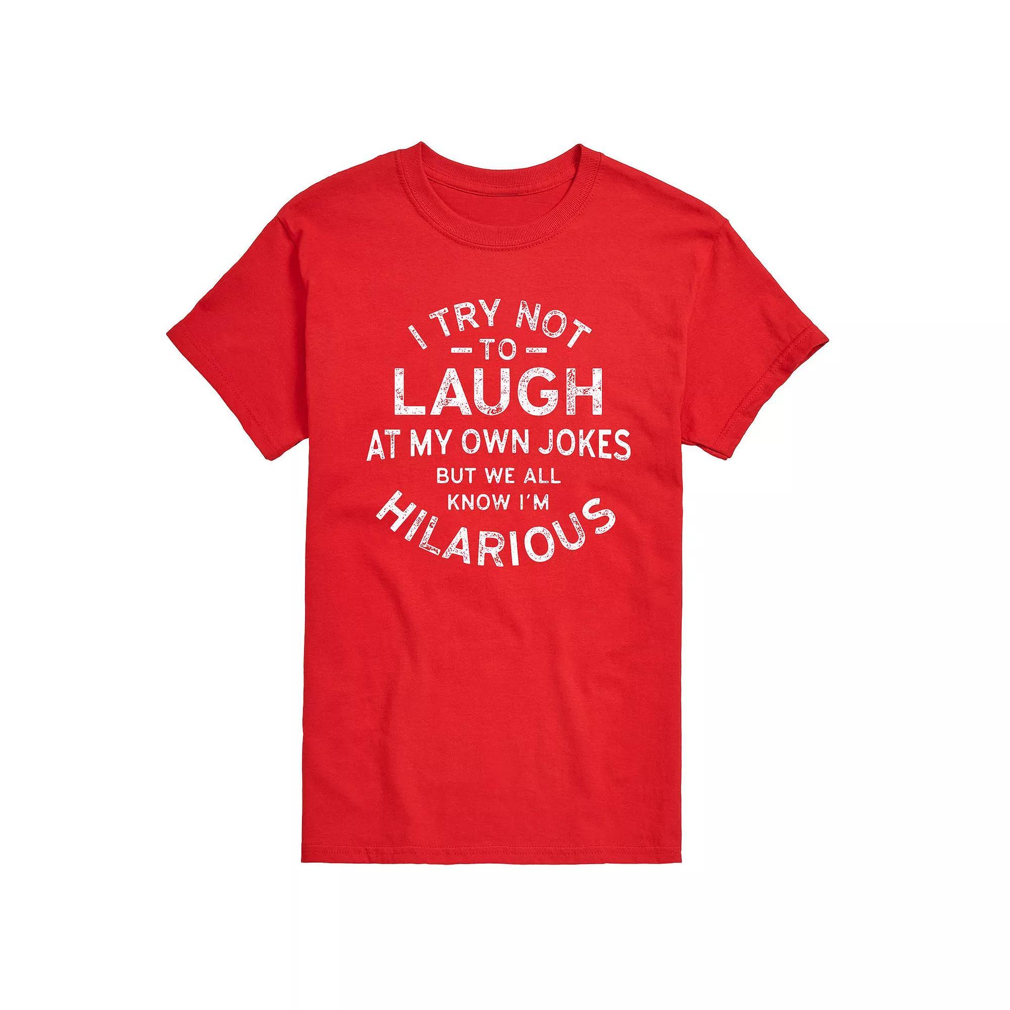 Big & Tall Laugh At Own Jokes Tee, Mens Product Image