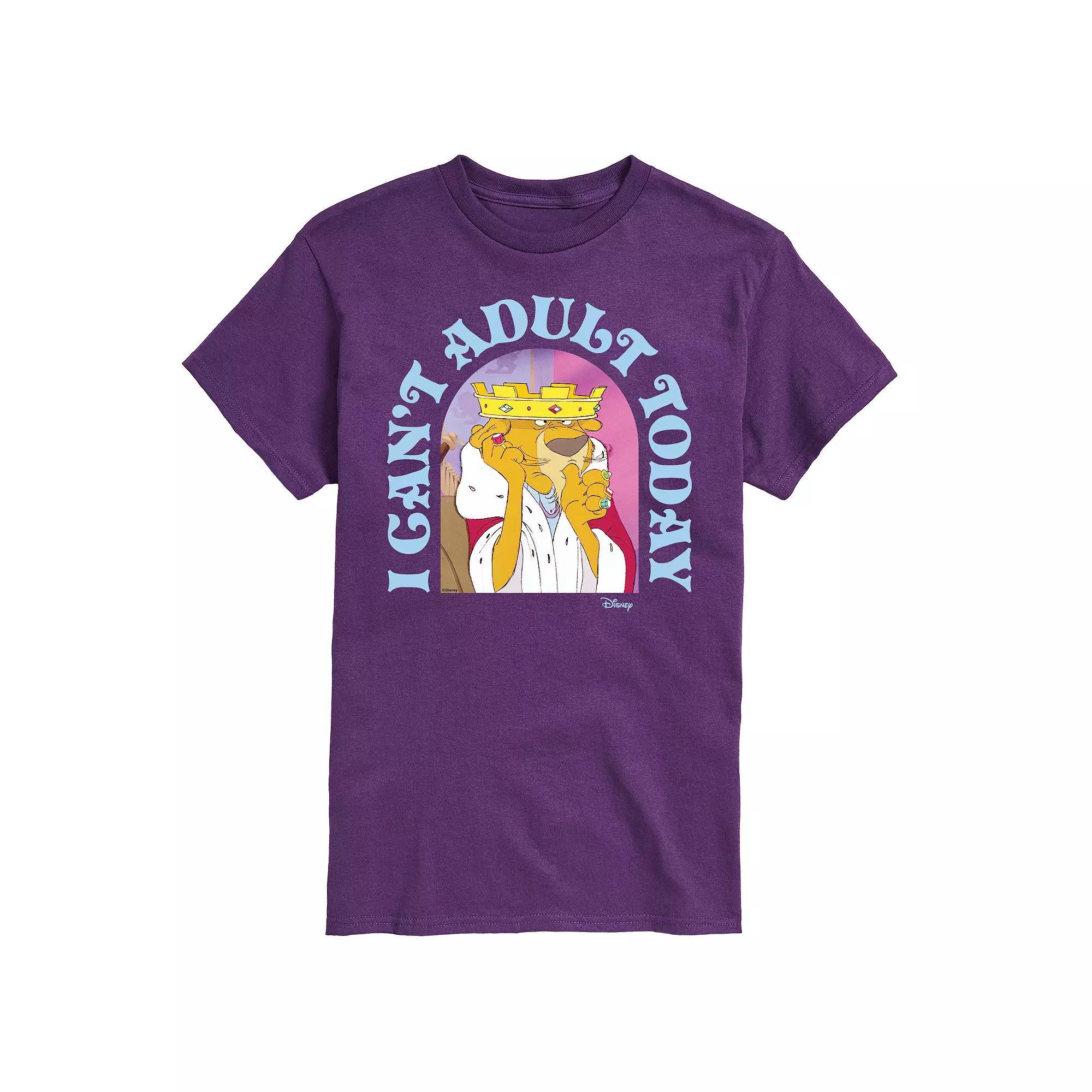 Disneys Robin Hood Prince John Mens Graphic Tee Blue Product Image