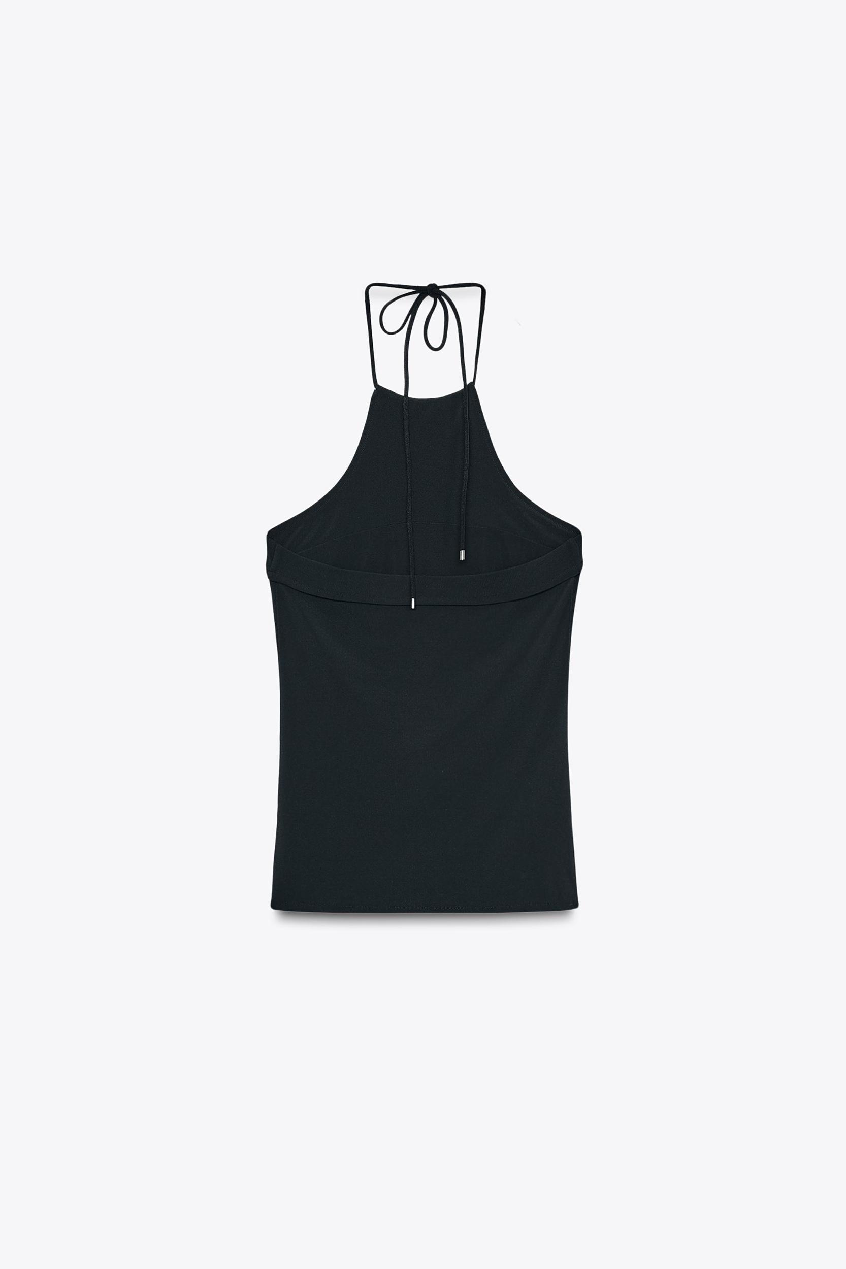 CREPE HALTER TOP Product Image