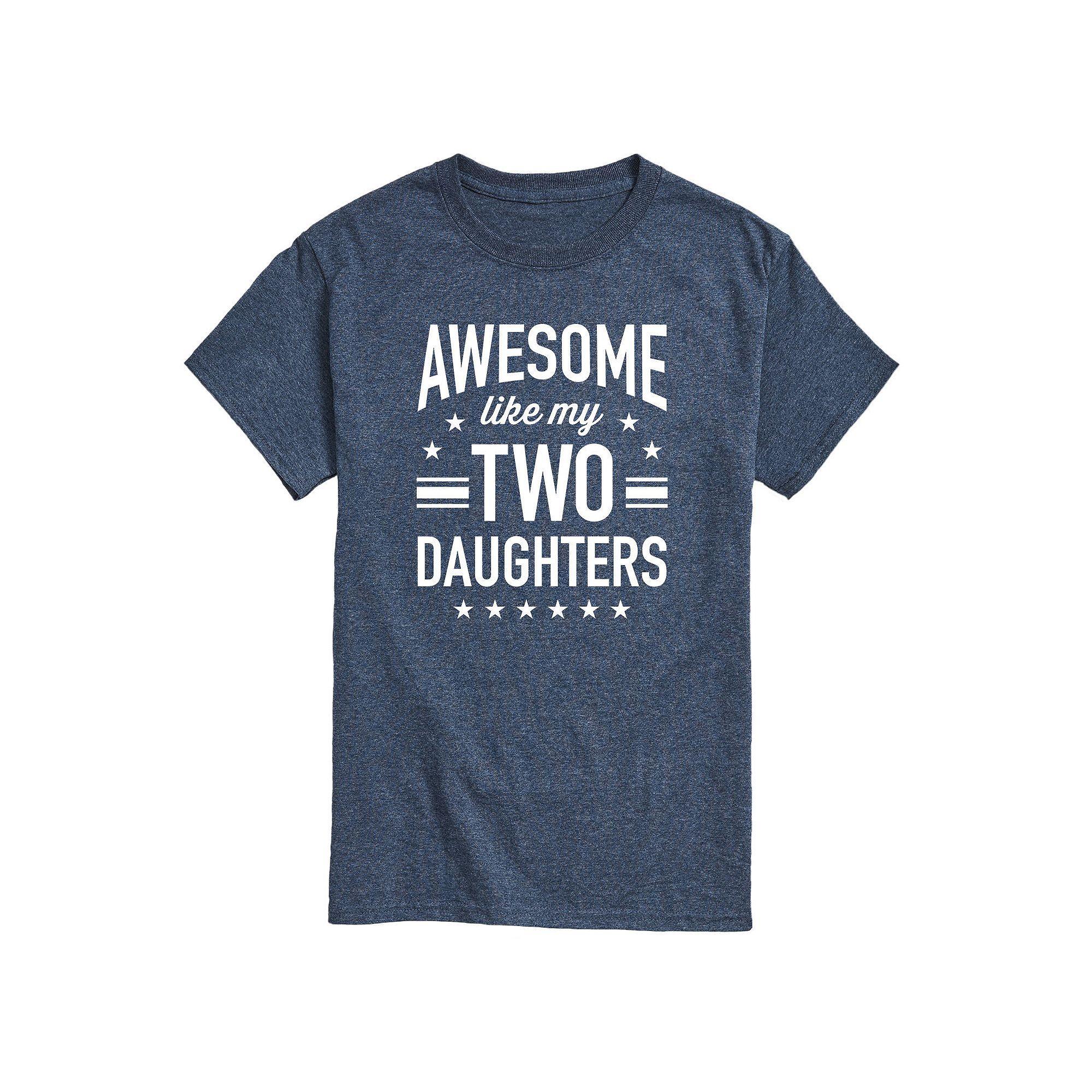 Mens Awesome Like My Two Daughters Graphic Tee Product Image