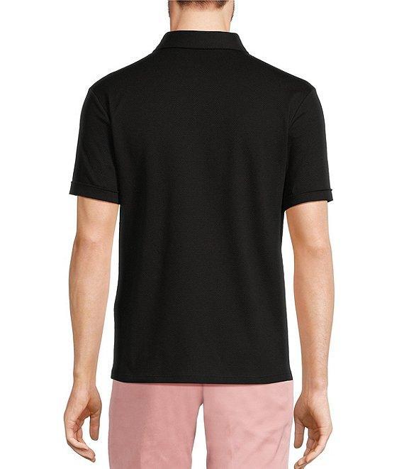 Murano From The Garden Collection Debossed Floral Print Short Sleeve Polo Shirt Product Image