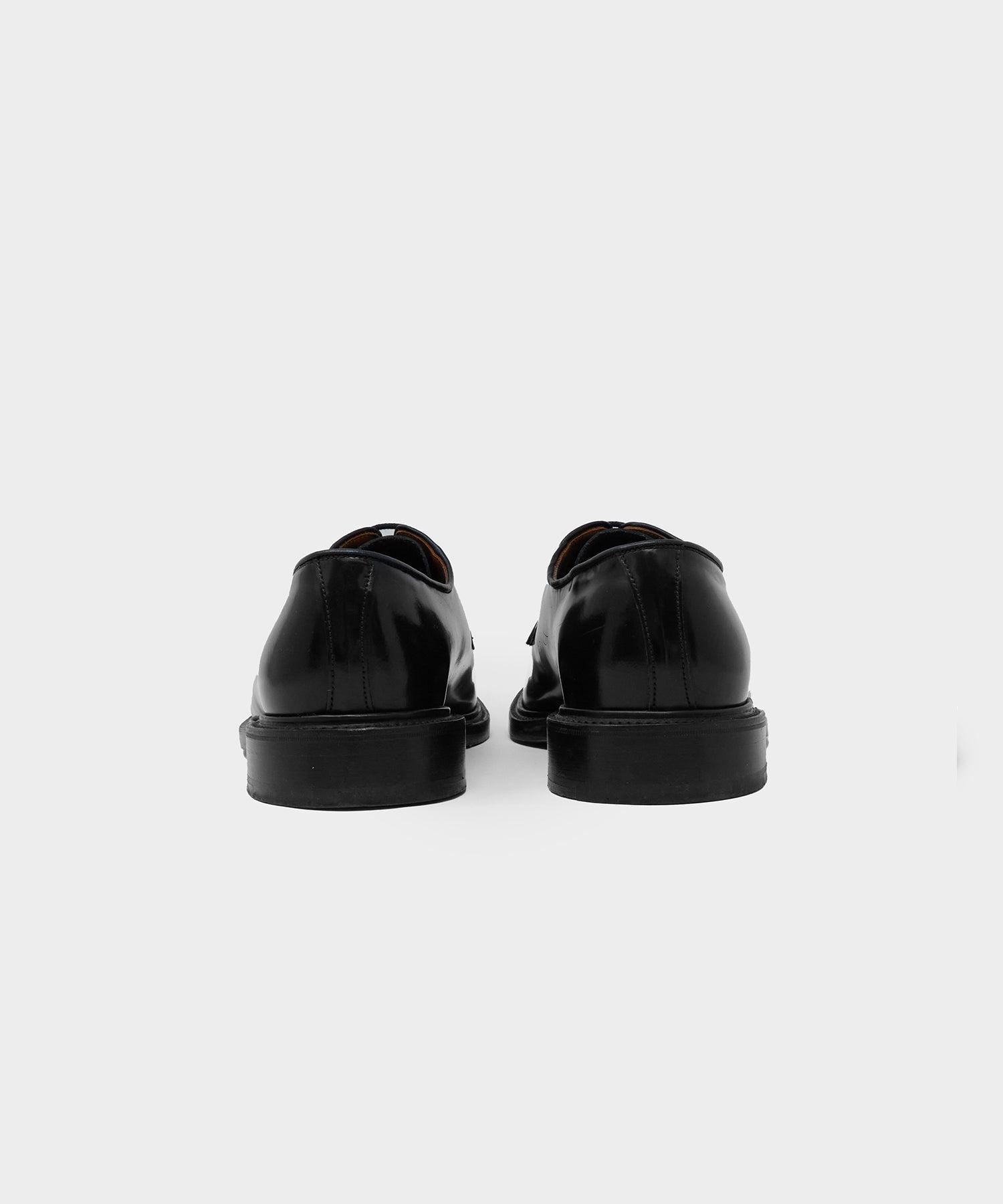 Todd Snyder x Sanders Gibson Derby in Black Leather Product Image