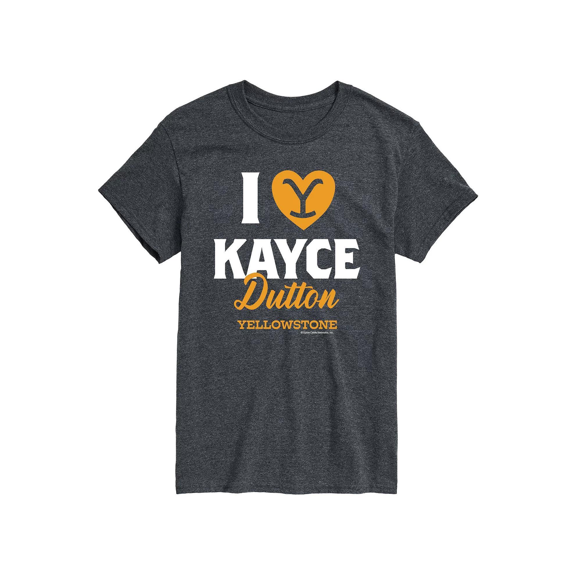 Big & Tall Yellowstone I Love Kayce Tee, Men's, Size: XL Tall, Gray Product Image