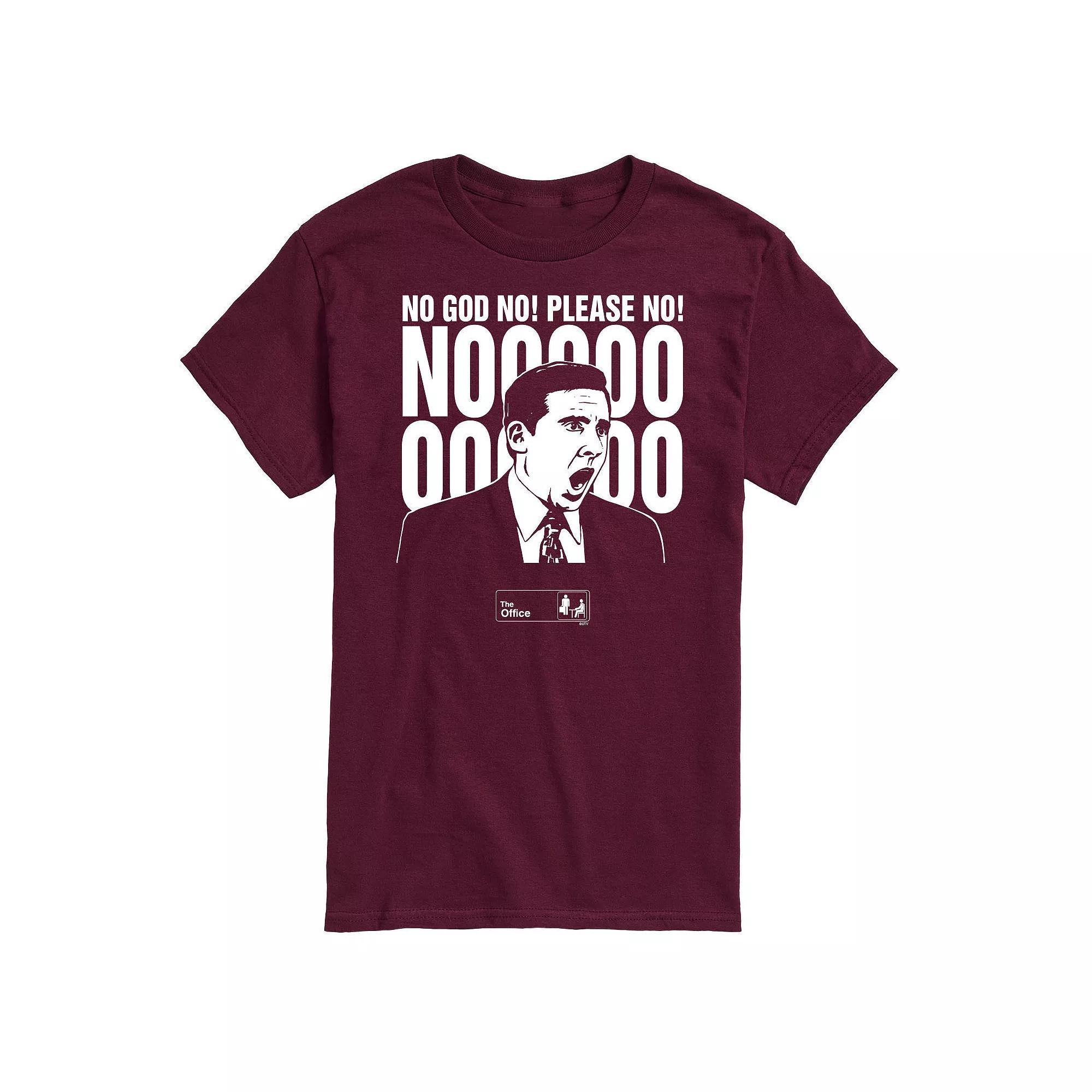 Mens The Office No God Please No Tee Product Image