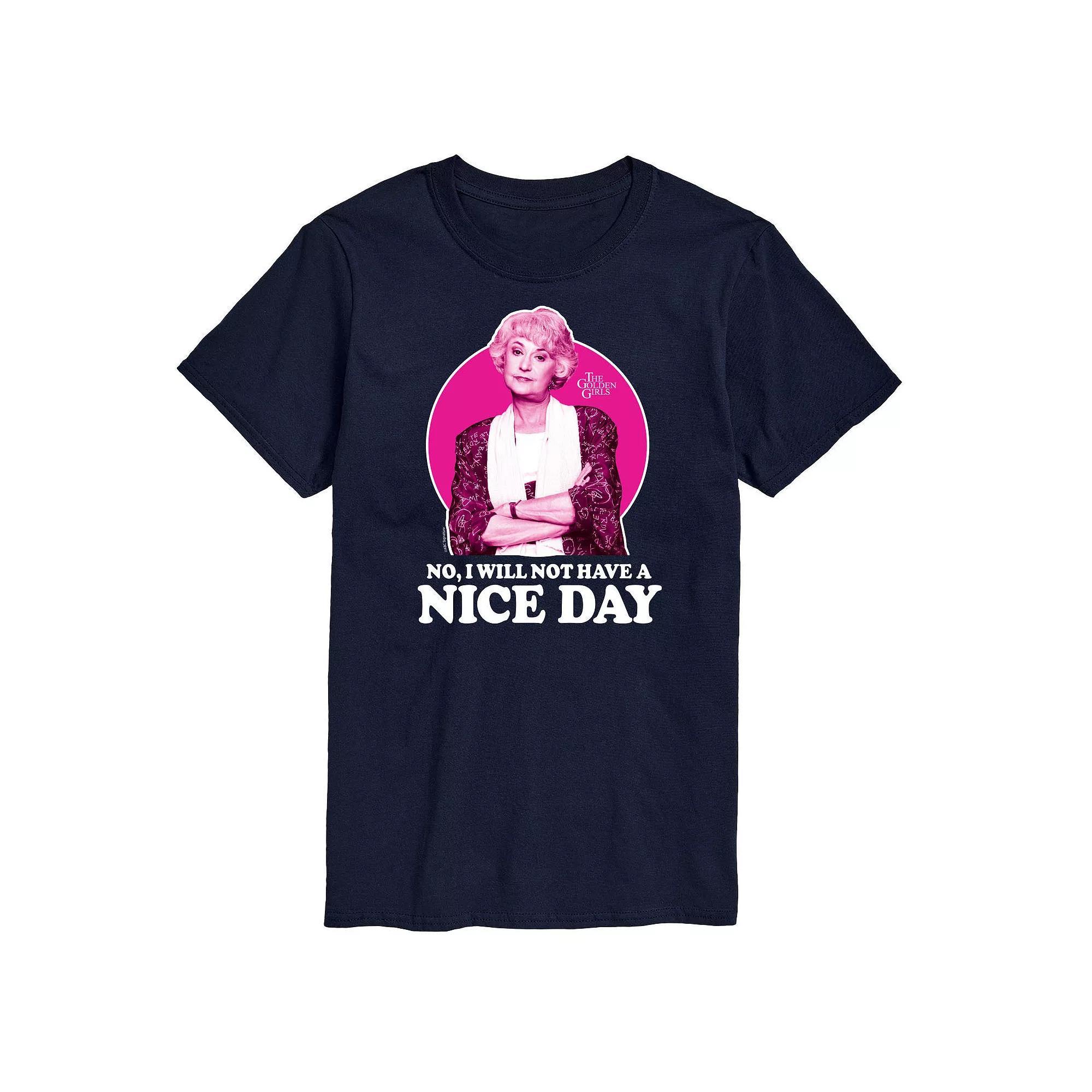 Mens Golden Girls Dorothy Nice Day Tee Blue Product Image